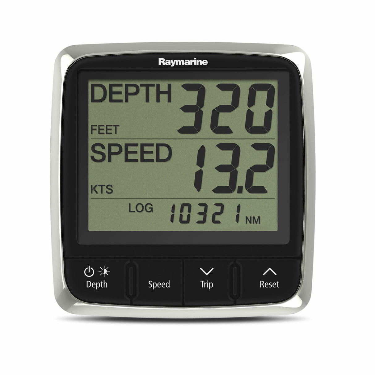 Raymarine Multifunktionsdisplay Tridata System, Bootsinstrument, große gut lesbare Ziffern mit roter Hintergrundbeleuchtung