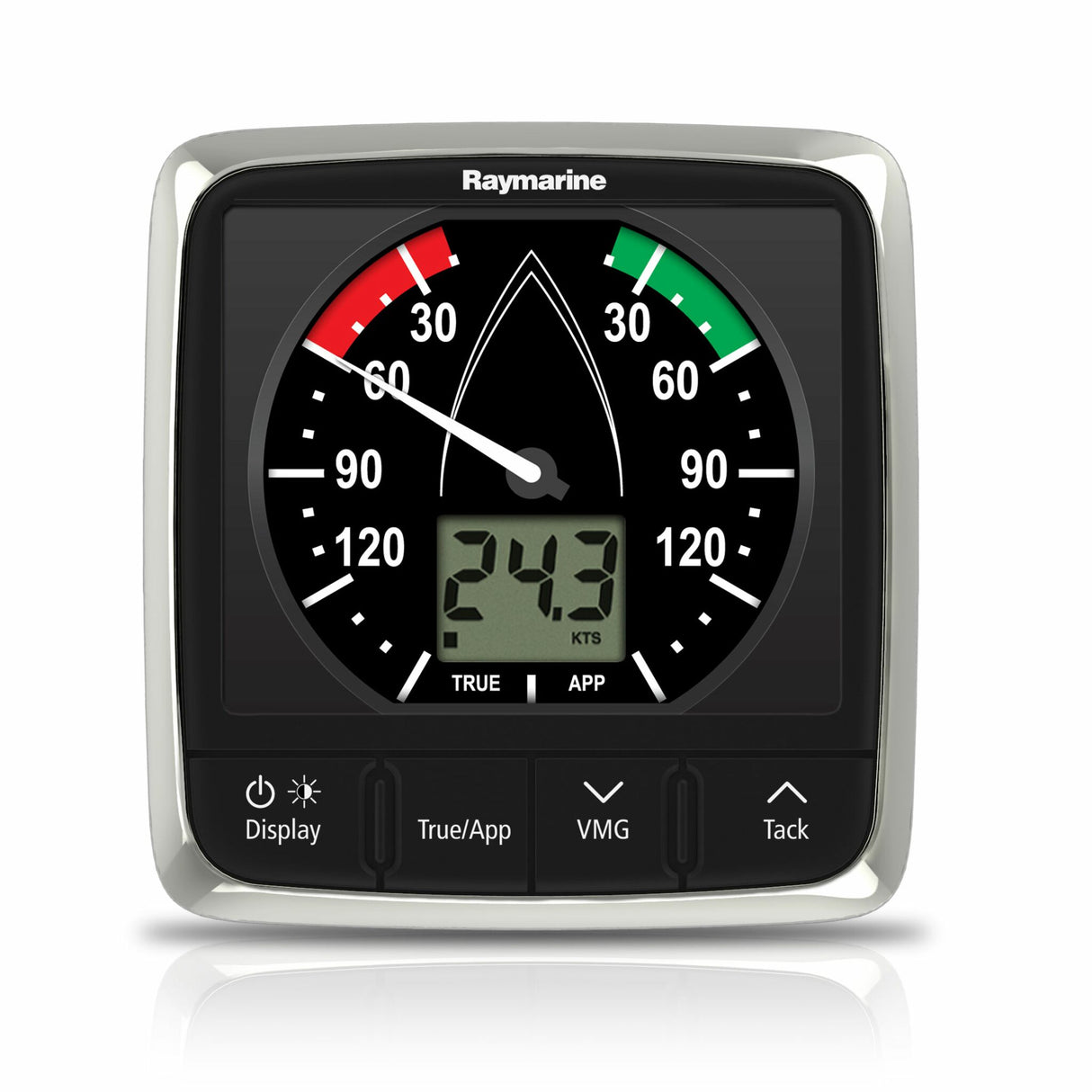 Raymarine Windsystem Multidisplay, i60 Instrument, frontseitige Befestigung, Segler-Display, einfache Installation