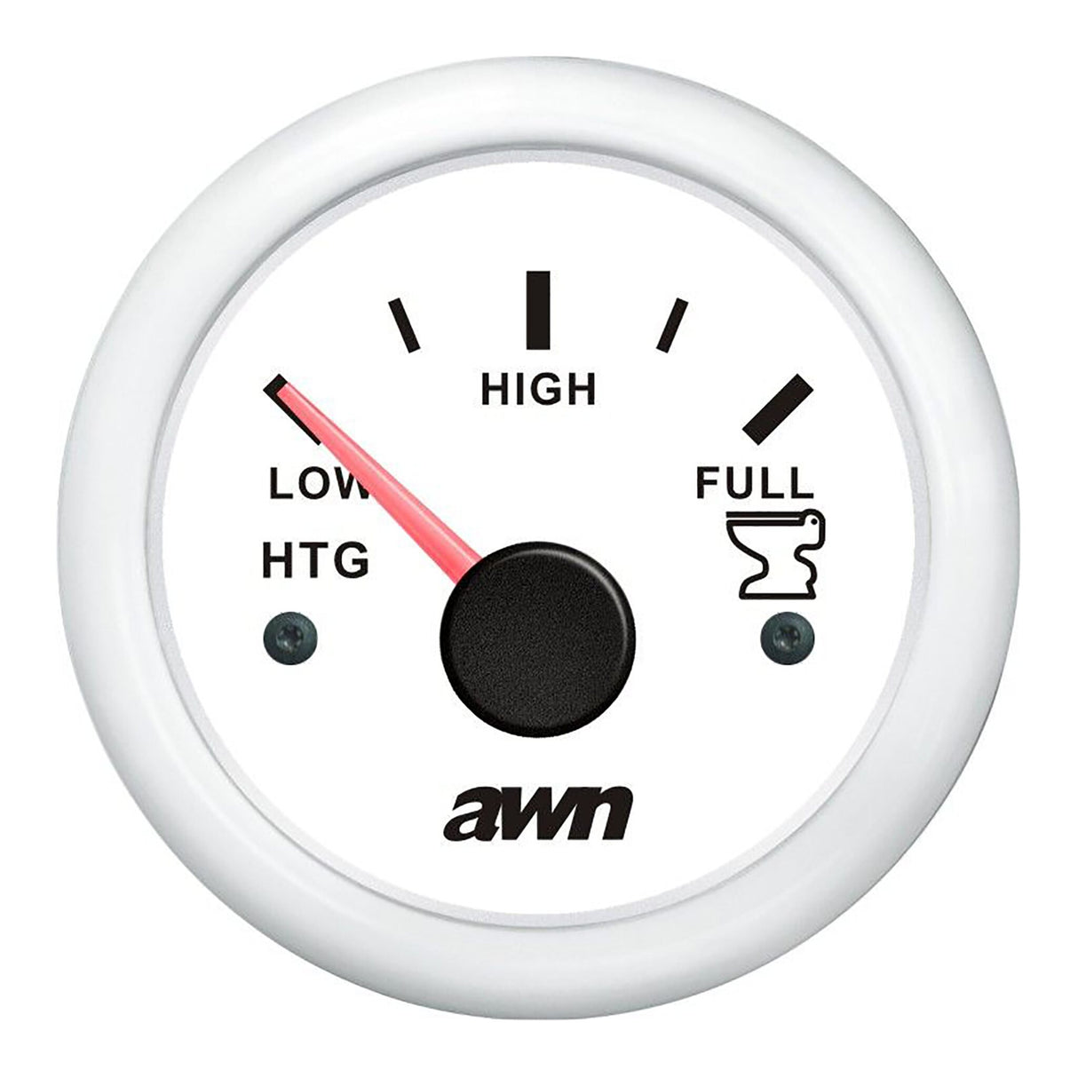 OceanTEC Fäkalien-Tankanzeige 52 mm Einbaudurchmesser, Abfallbehälteranzeige, 12/24 V Spannungsversorgung - weiß oder schwarz