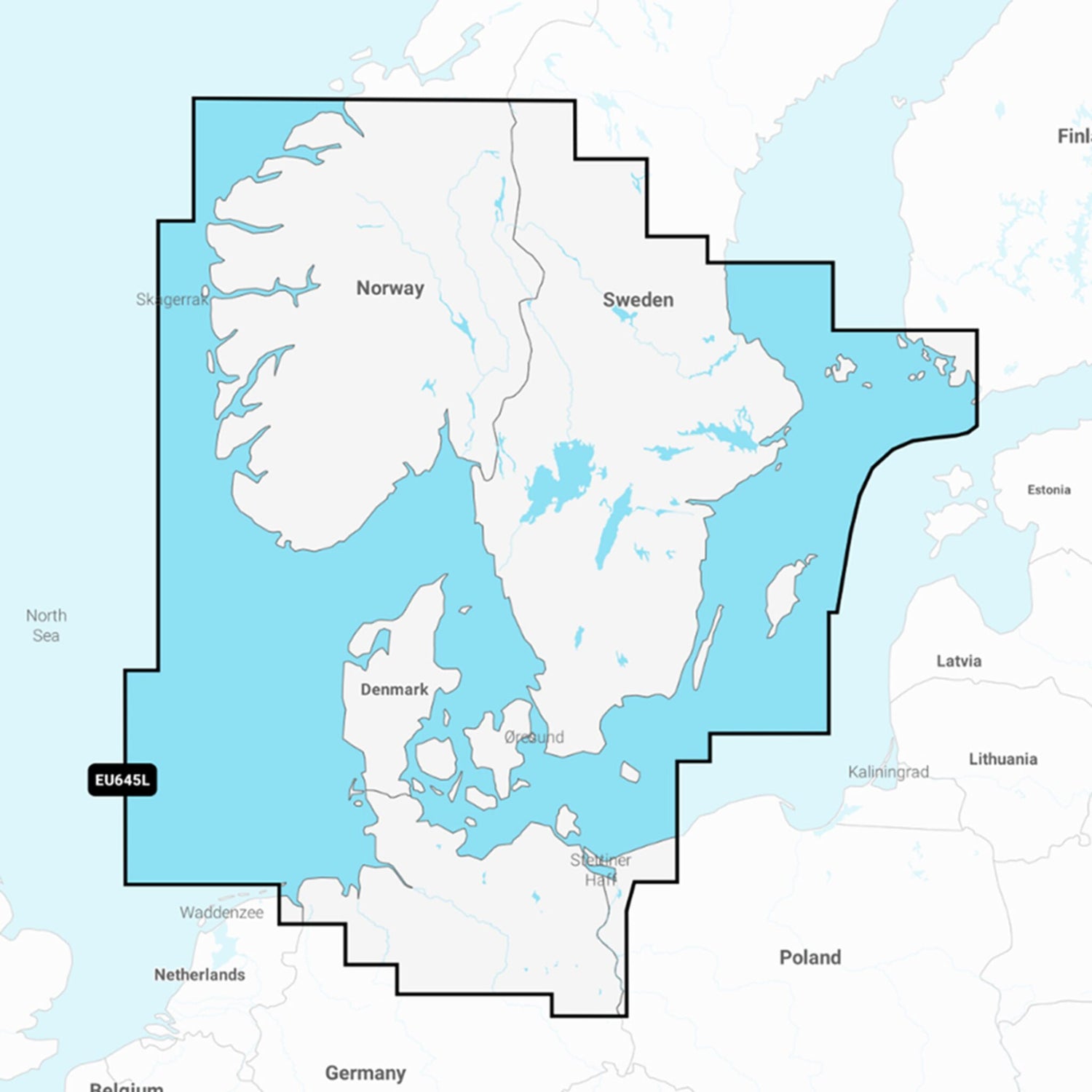 Navionics Seekarte Navionics+ 45XG MSD Skagerrak Kattegatt, Navigationskarte, inklusive täglicher Updates