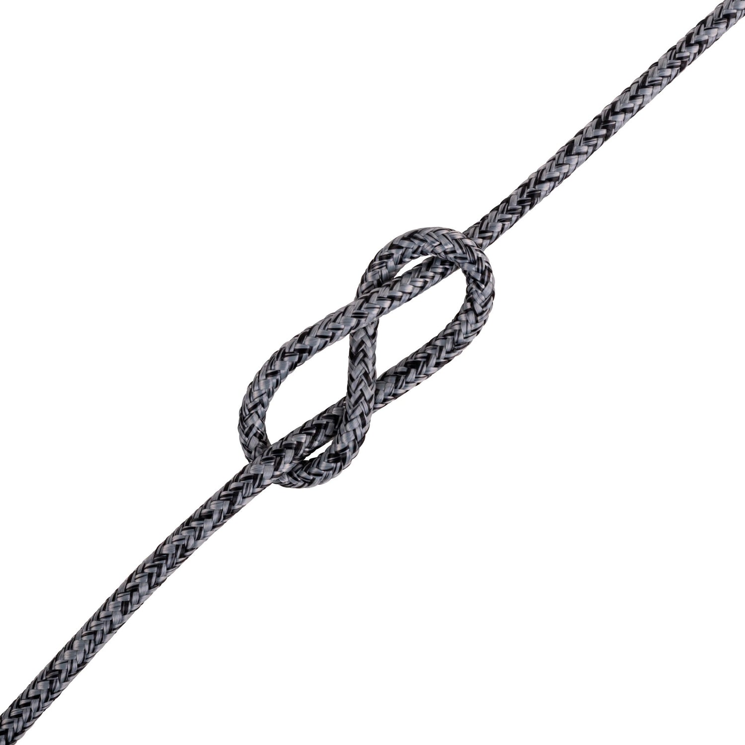 LIROS Magic Edge Performanceleine, Dyneema-Seil, dehnungsarm und scheuerfest für Jollen und kleine Kielboote, Meterware - 3 - 6 mm schwarz-rot, schwarz-blau, schwarz-silber, schwarz-pink, schwarz-gelb