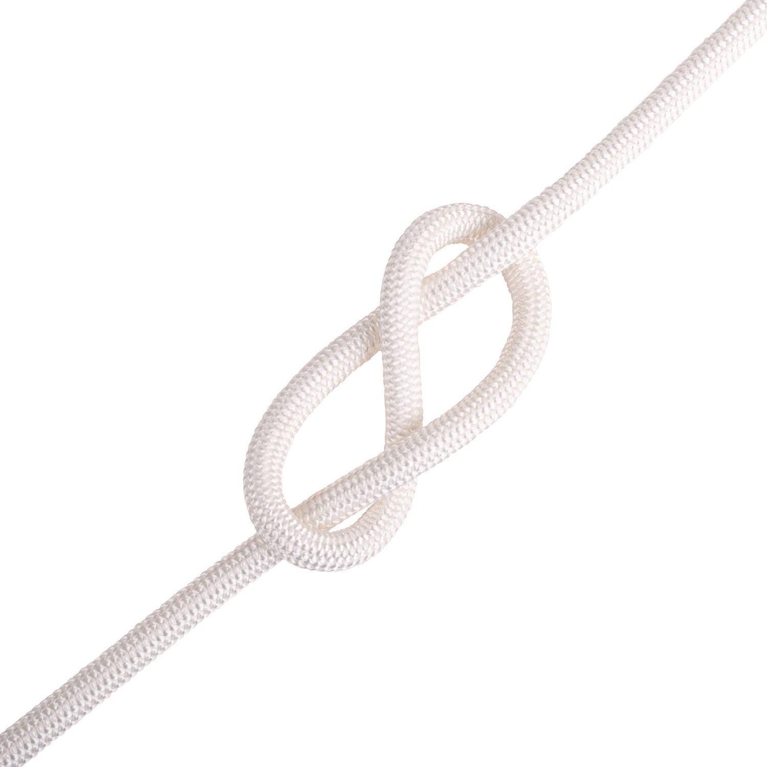 LIROS Dyneemaleine 1 Meter hoch belastbar, langlebige Seilqualität, optimal für Winschentauglichkeit - 6 - 10 mm, rot, weiß, silber, marine, schwarz