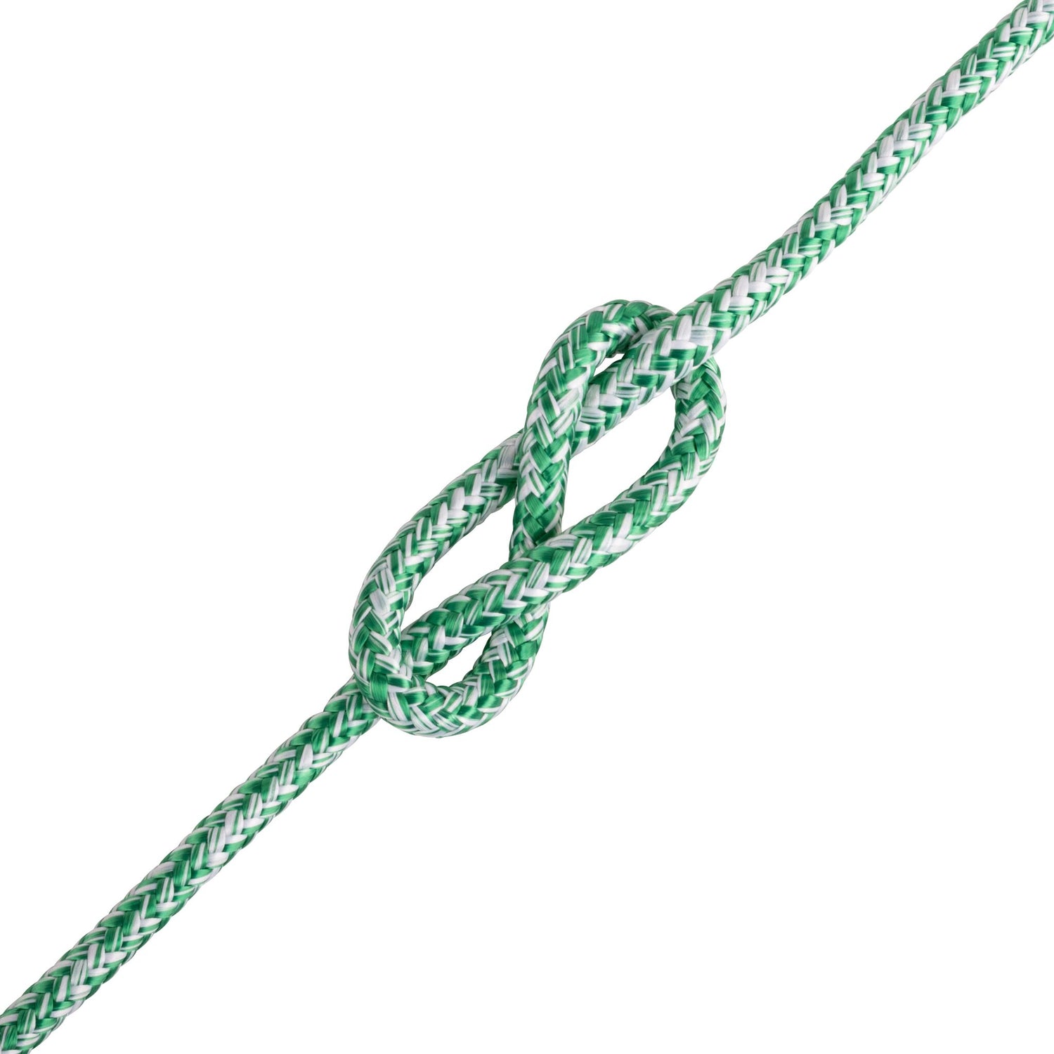 LIROS Schotleine 1 Meter, hochbelastbares Tauwerk mit geringer Dehnung, ideal für Winschen und Klemmen - 4 - 8 mm, rot, schwarz, blau, grün