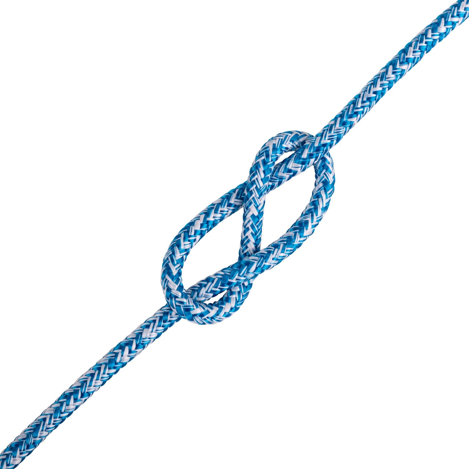 LIROS Schotleine 1 Meter, hochbelastbares Tauwerk mit geringer Dehnung, ideal für Winschen und Klemmen - 4 - 8 mm, rot, schwarz, blau, grün