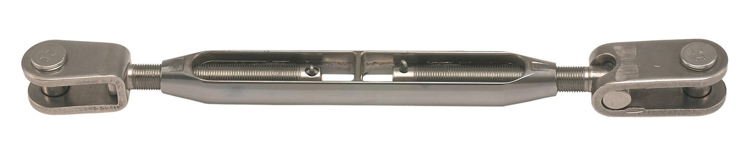 Wantenspanner Toggle/Gabel UNF Gewinde, Splintsicherung, verchromt mit Edelstahl-Beschlägen - 1/4" - 5/8" Gewinde