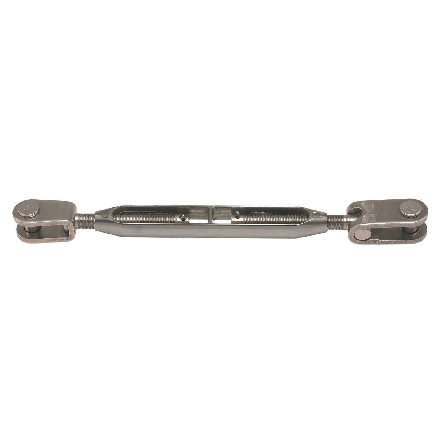 Wantenspanner Toggle/Gabel UNF Gewinde, Splintsicherung, verchromt mit Edelstahl-Beschlägen - 1/4" - 5/8" Gewinde