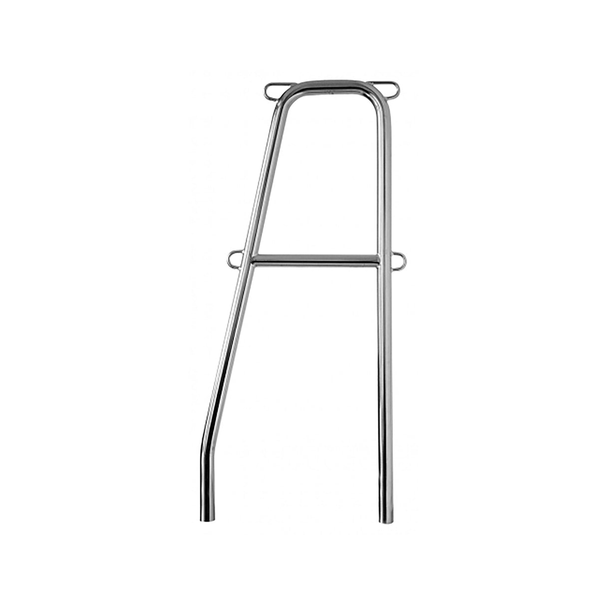 Stainless steel railing gate supports for 25 x 1.5 mm pipes, durable and corrosion-resistant - 610 - 740 mm