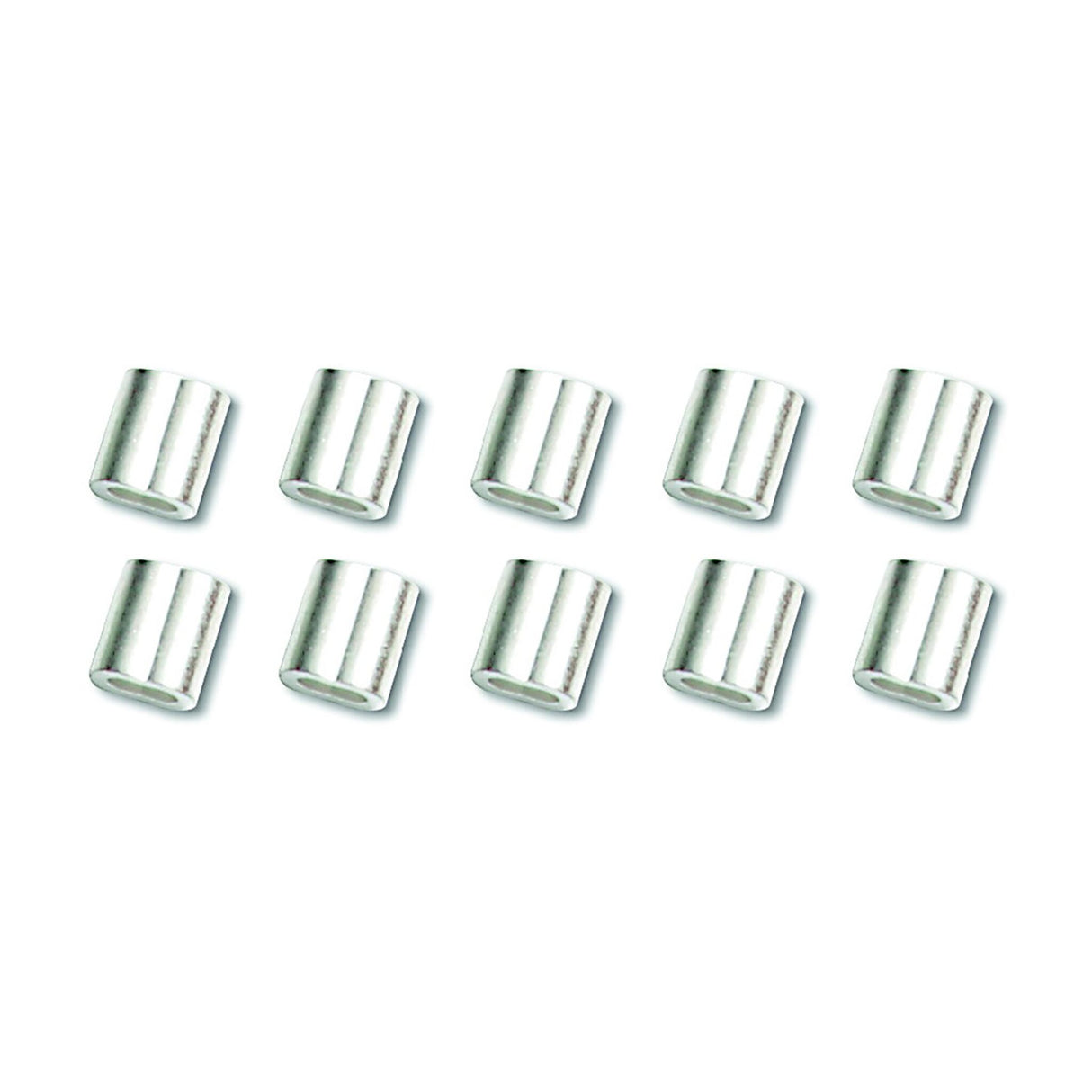 NICOPRESS Presshülsen, 10 Stück, verzinntes Kupfer, für Drahtseile im Luftfahrtbereich zugelassen - 1,5 - 6 mm