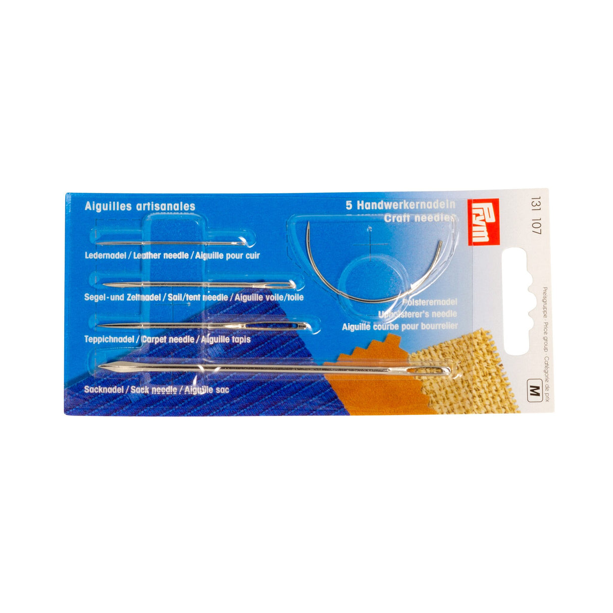 Prym Handwerkernadeln Set, Nähnadeln für Leder, Polster, Segel, Sack, Teppich, Must-have für jede Yacht