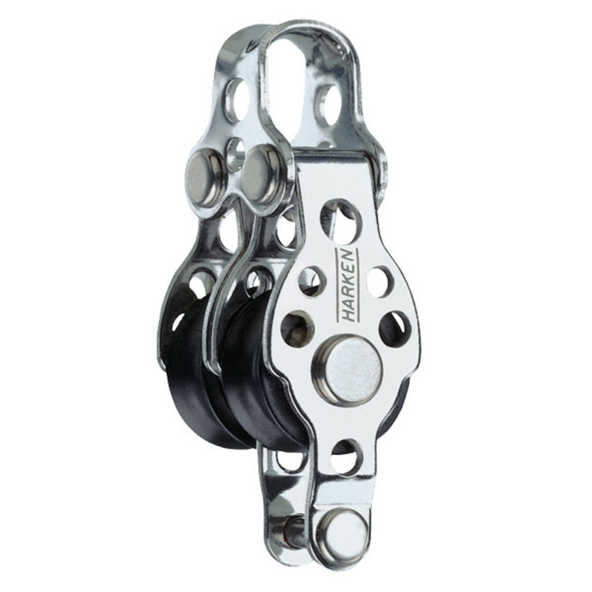 Harken Doppelblock Edelstahl-Hundsfott, 16 mm Jollenblock, minimale Reibung, hohe Arbeitslast