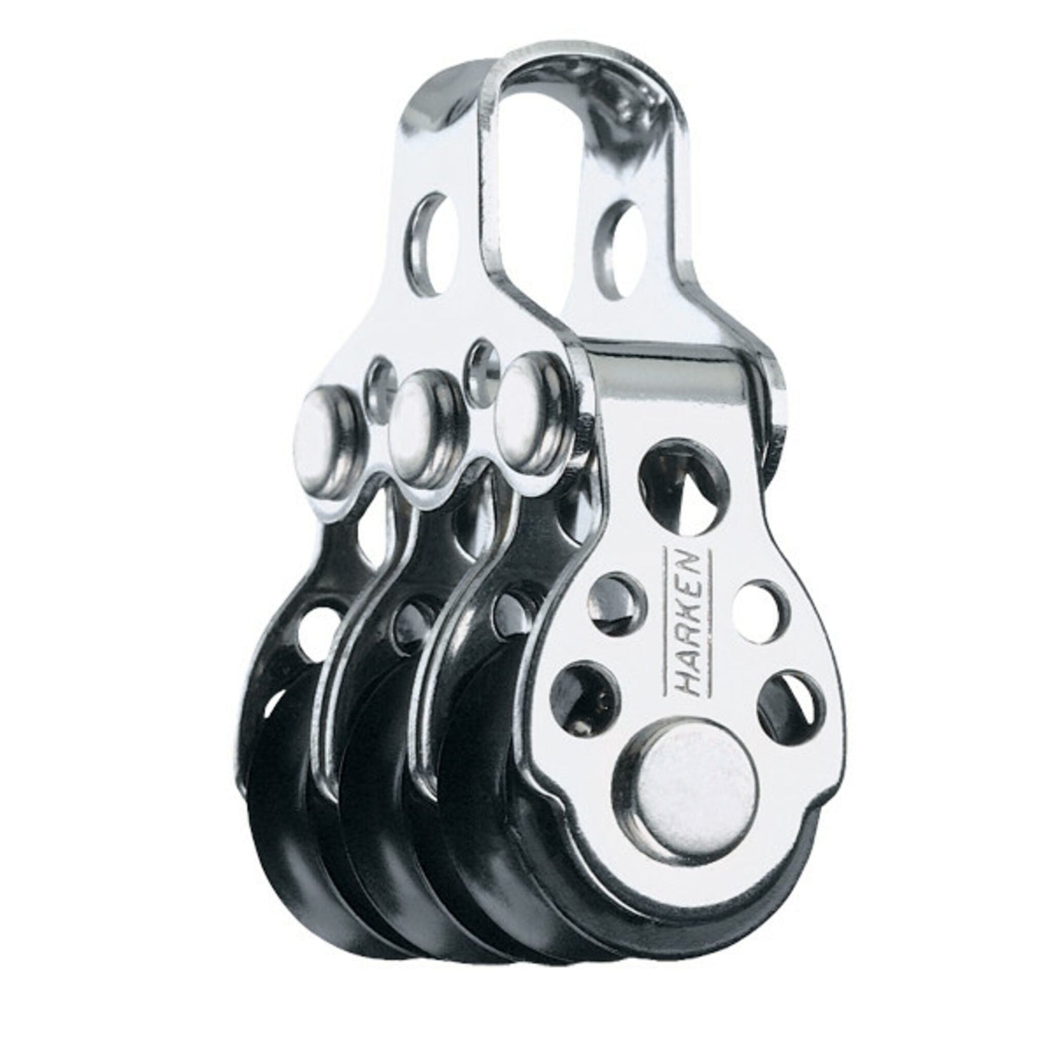 Harken Dreifachblock 16 mm Edelstahl, Segelblock, hohe Belastbarkeit und minimale Reibung