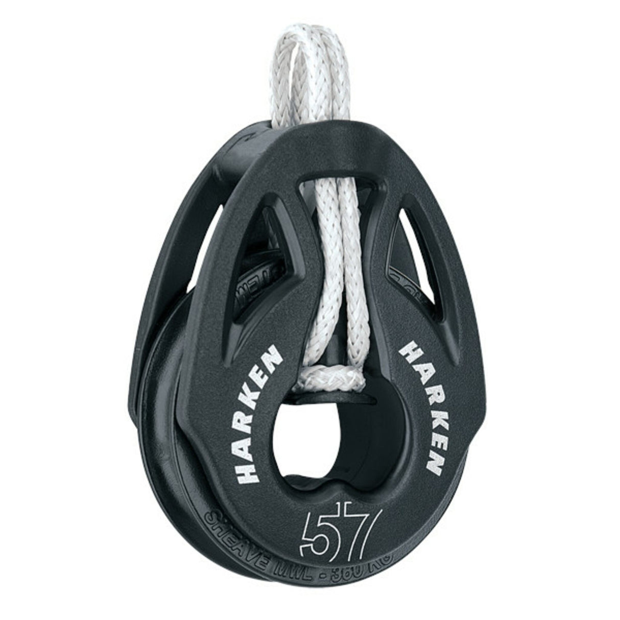 Harken Block 57 mm leichtes faserverstärktes Komposit, Flaschenzug, extrem robust und belastbar