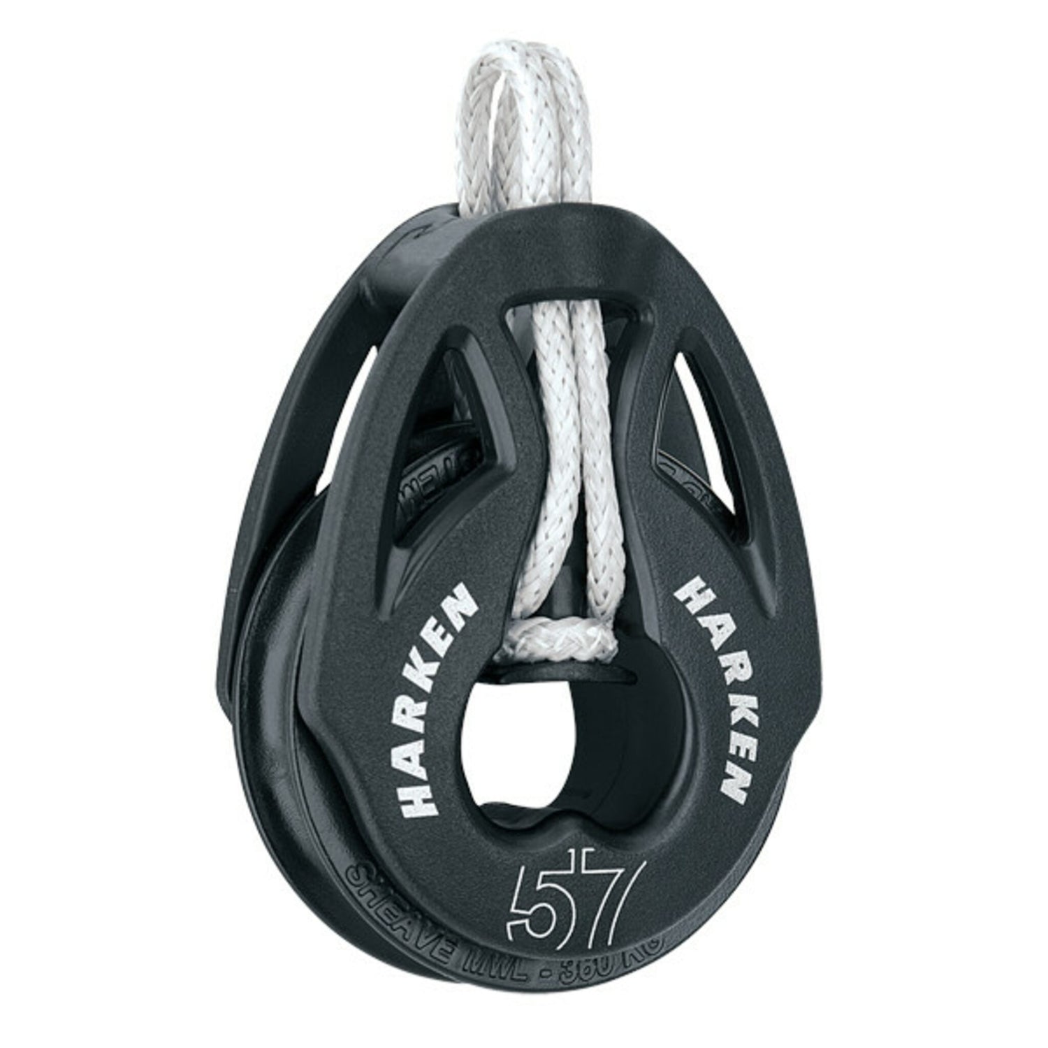 Harken Block 57 mm leichtes faserverstärktes Komposit, Flaschenzug, extrem robust und belastbar