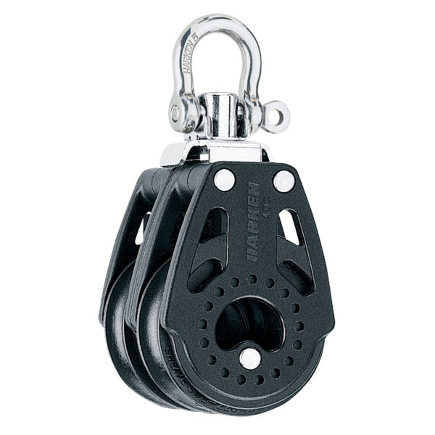 Carbo Doppelblock 40 mm leichtlaufend und hoch belastbar, Bootszubehör, für präzises Trimmen