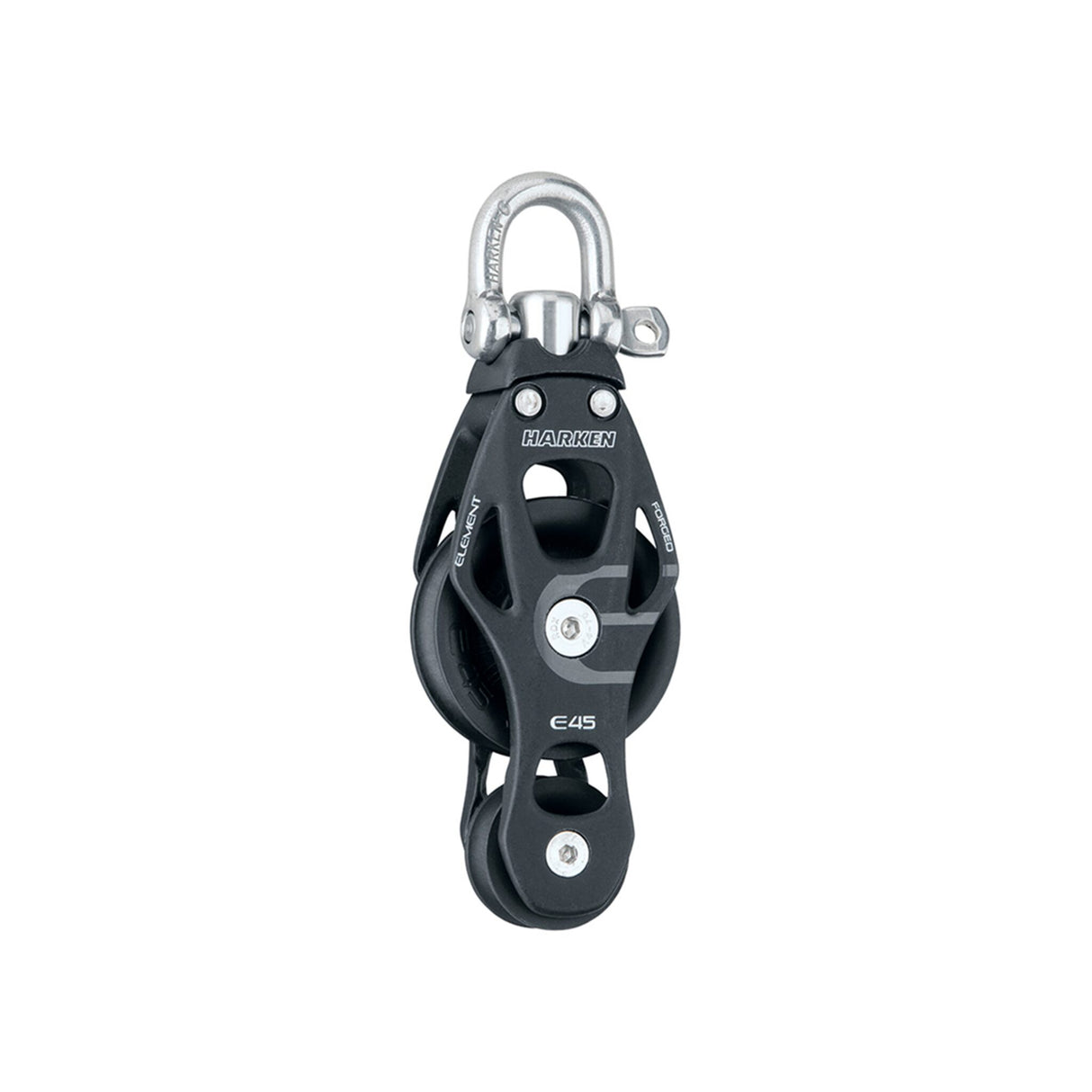 Harken Violinblock mit Edelstahlschäkel, drehbarem Kopfstift, korrosionsbeständig - 8 - 14 mm