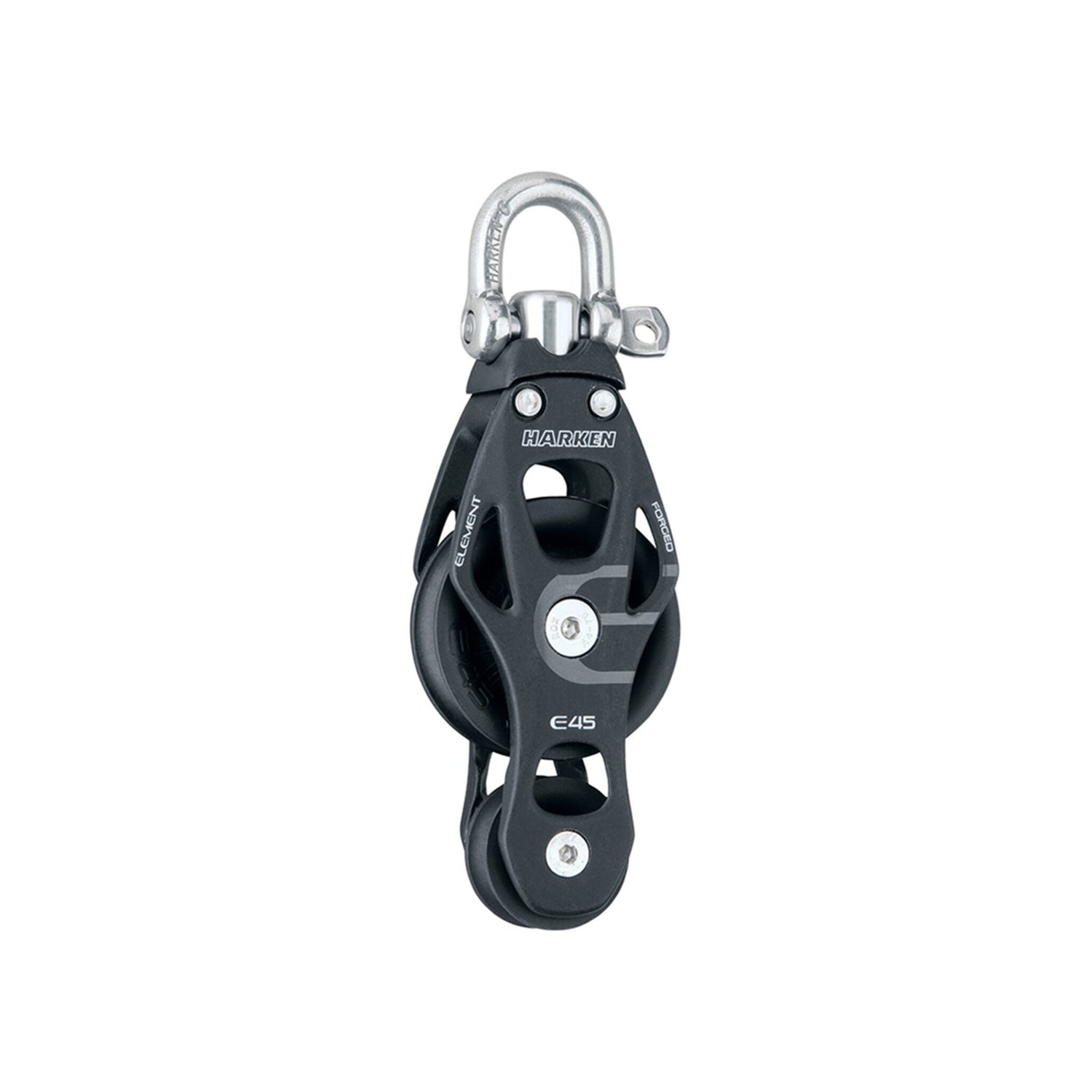Harken Violinblock mit Edelstahlschäkel, drehbarem Kopfstift, korrosionsbeständig - 8 - 14 mm