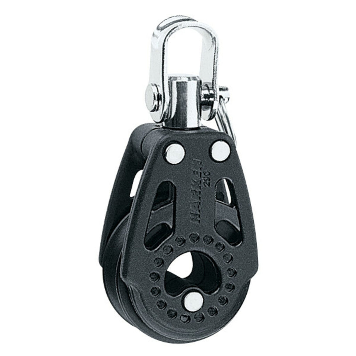 Carbo Block 29 mm with swivel, sail block, lightweight, heavy-duty, for dinghies and sports boats