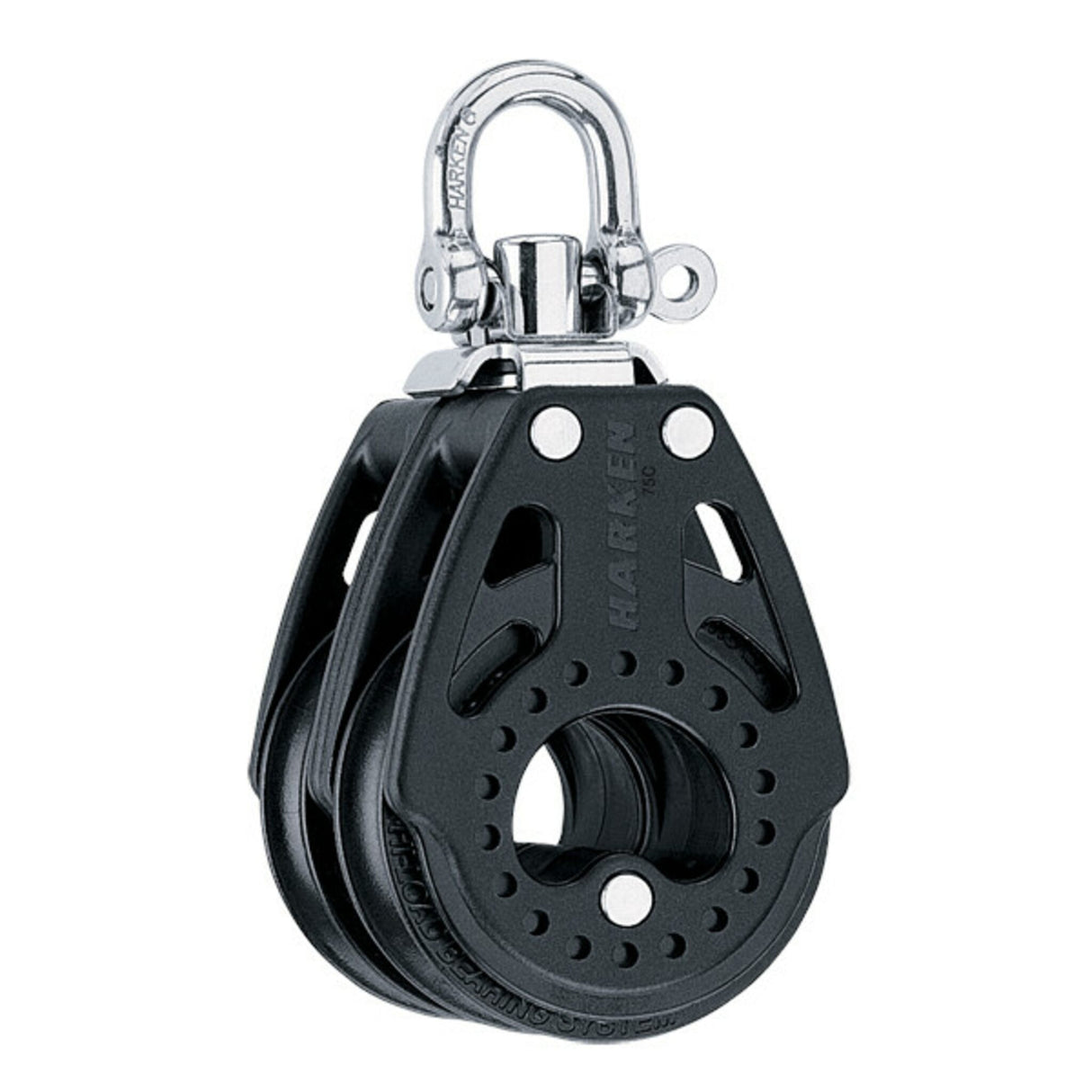 Carbo Doppelblock 75 mm, Seilrolle, leicht & belastbar mit arretierbarem Pin