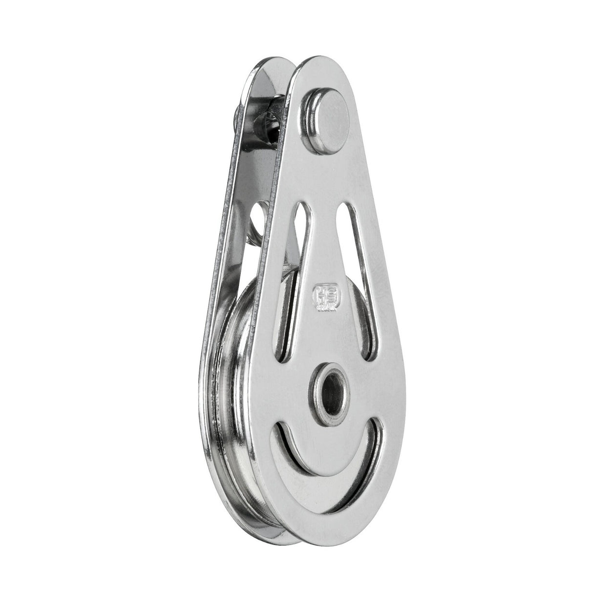 Sprenger Gleitlager-Drahtblock für 4 mm Draht, Segelblock, Edelstahlteile mit Taumelvernietung