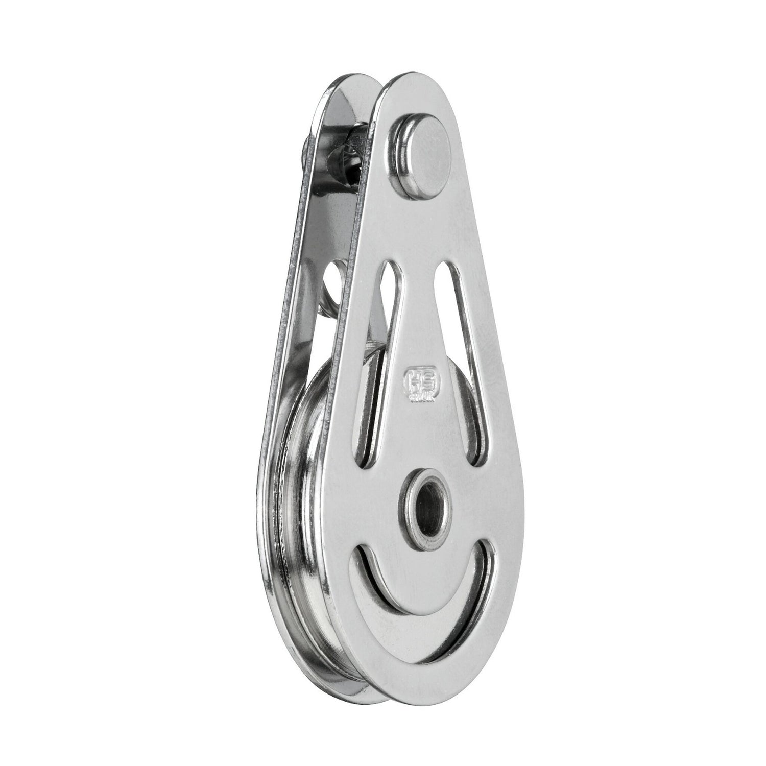 Sprenger Gleitlager-Drahtblock für 4 mm Draht, Segelblock, Edelstahlteile mit Taumelvernietung