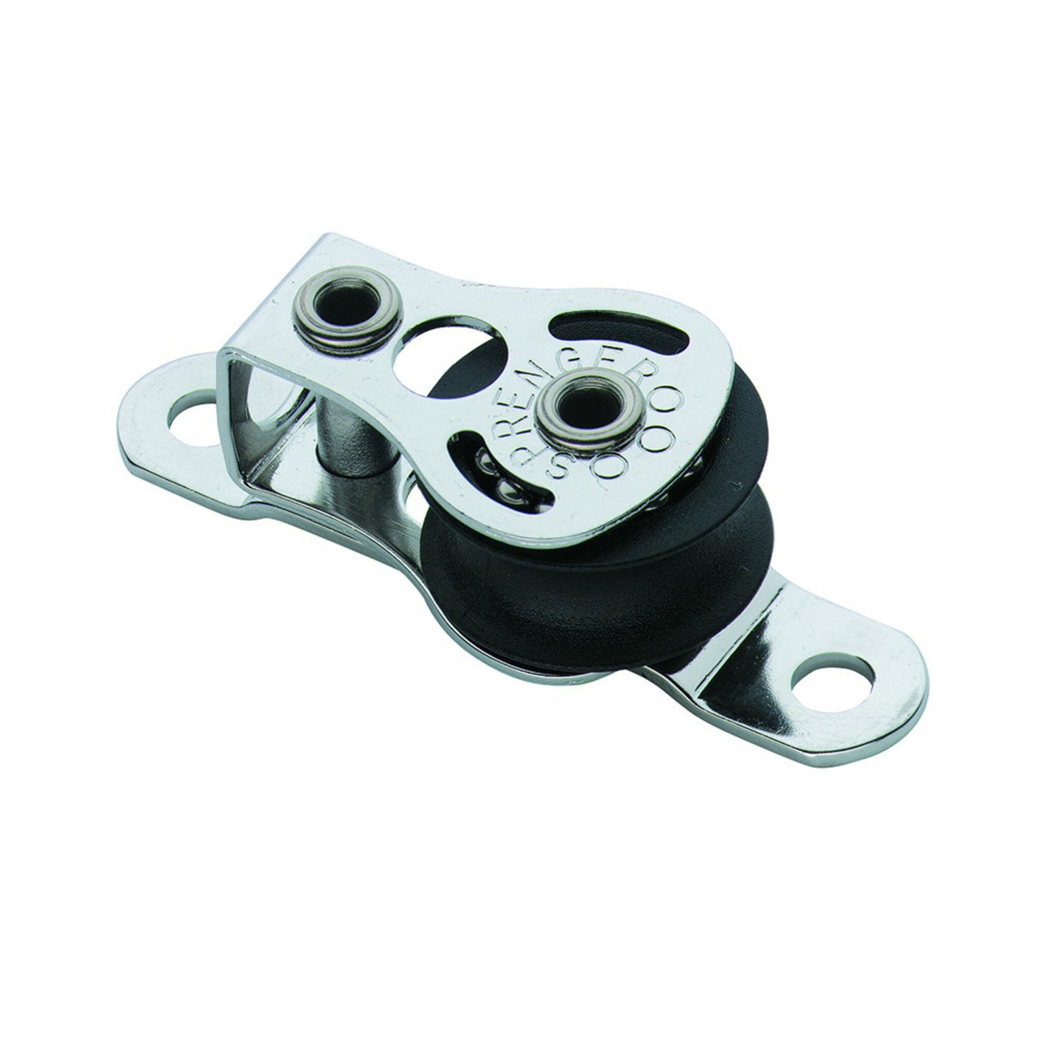 Sprenger Kugellagerblock zweischeibig Micro XS, Liegeblock für 6 mm Tauwerk, einfache Deckmontage