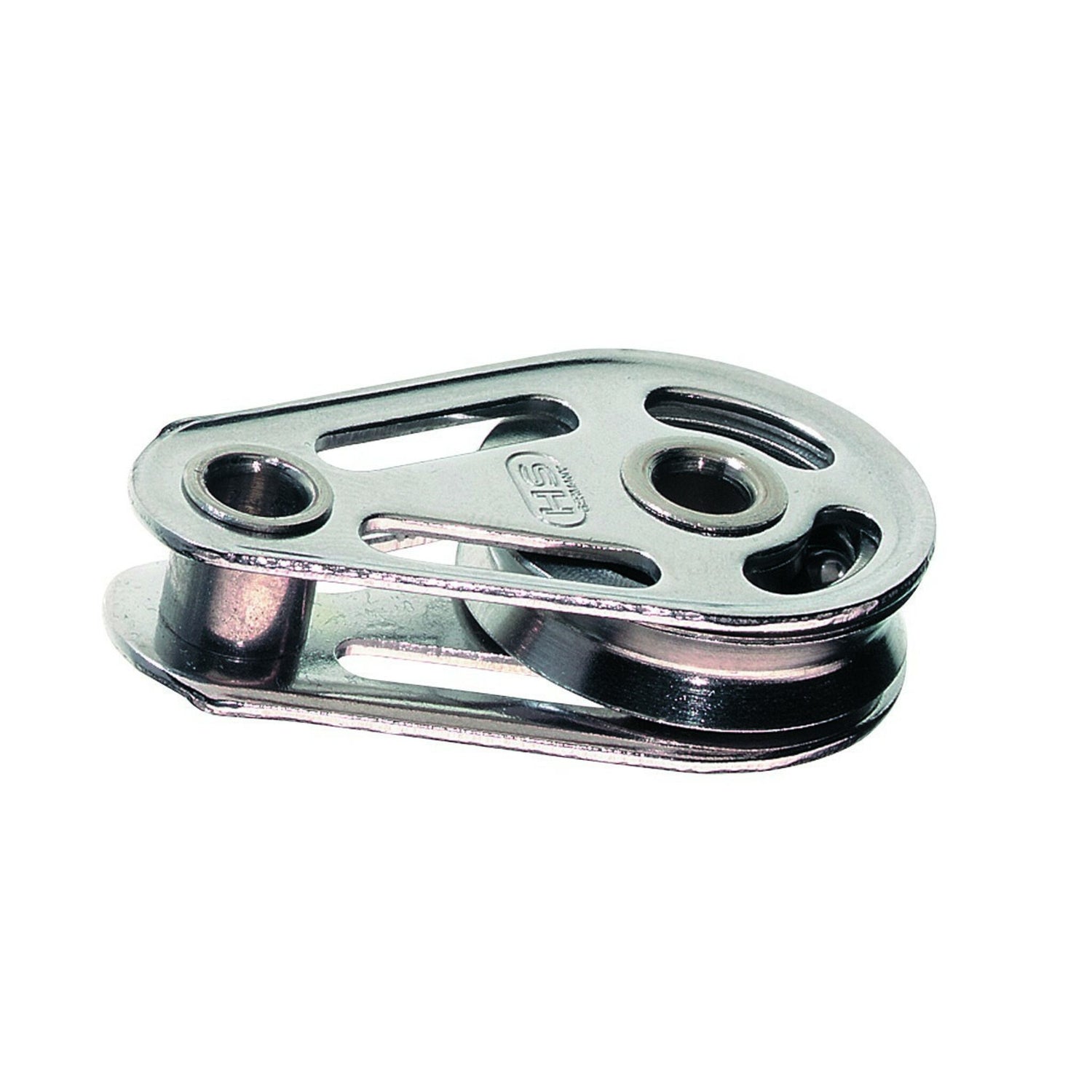 Sprenger High Load Block Edelstahl, liegender Block, 5 mm für Dyneema, besonders kompakt und gratfrei
