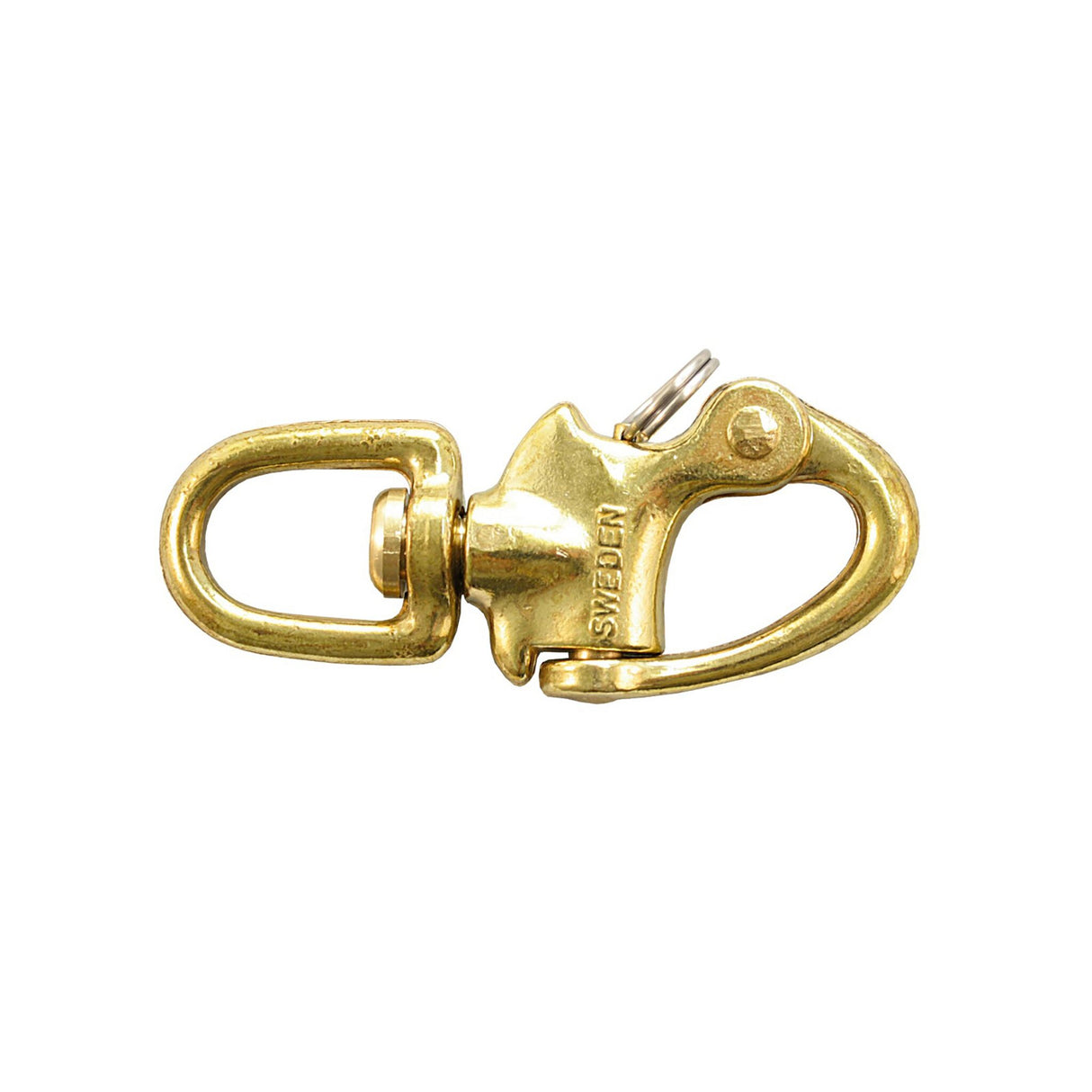 Patentschäkel Bronze mit Wirbelöse, Kranhaken, hohe Belastbarkeit und Sicherheit - 75 - 95 mm