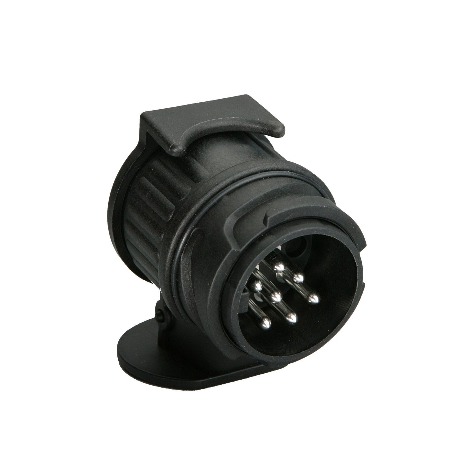 Adapter Trailer 13-7-polig 12V, Anhänger Verbindung, Kunststoff Messingkontakte USP ISO-Normen-konform