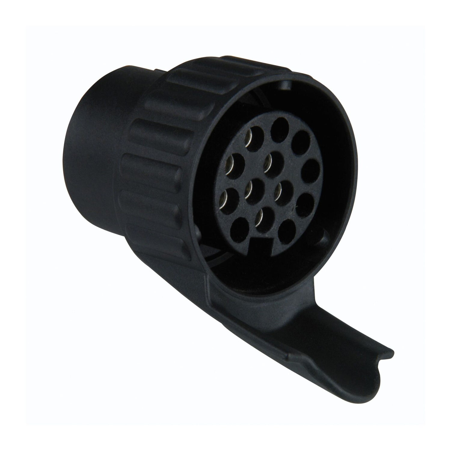 Adapter Trailer 7-13 polig 12V, Anhängerstecker-Konverter, Kunststoff Messing-Kontakte