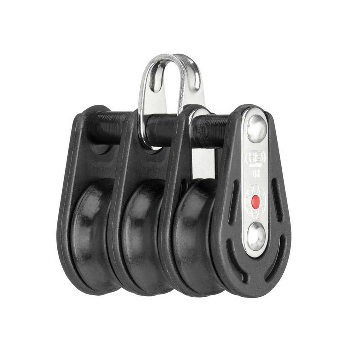 Sprenger Kugellagerblock, dreischalig mit Bügel, UV-beständiger Kunststoff, Made in Germany - 8 - 12 mm