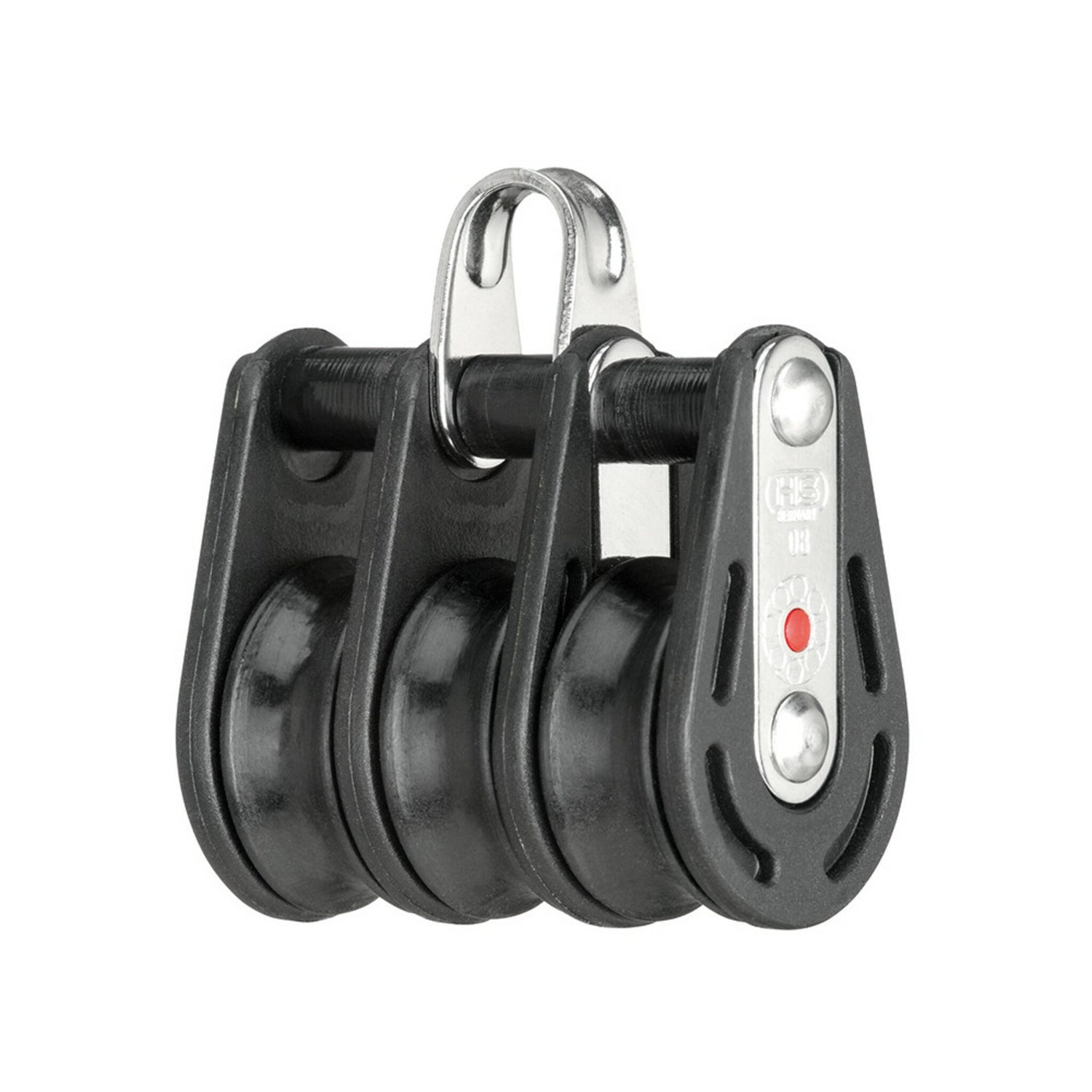 Sprenger Kugellagerblock, dreischalig mit Bügel, UV-beständiger Kunststoff, Made in Germany - 8 - 12 mm