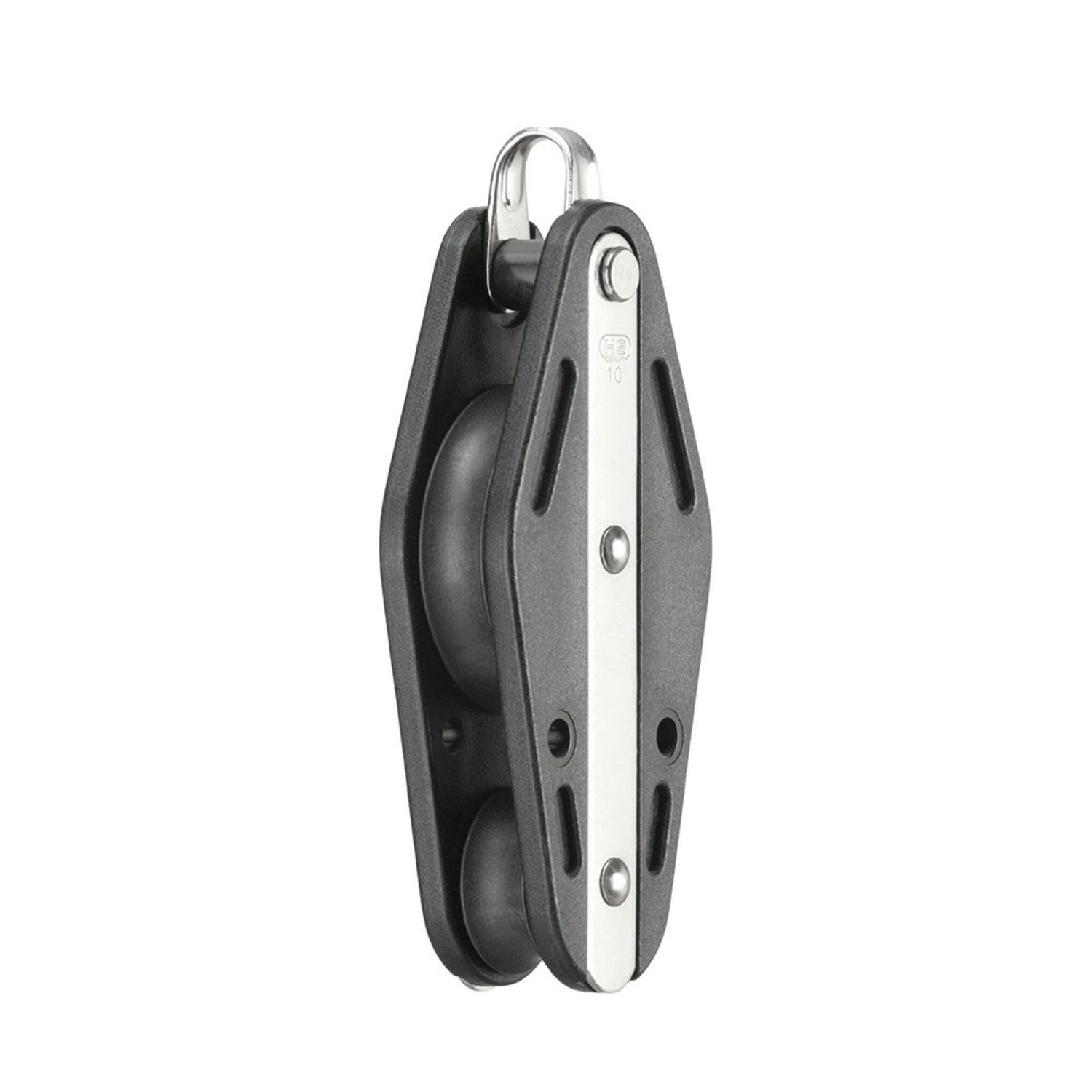 Sprenger Gleitlager-Violinblock, einscheibig mit Bügel, hochwertige Schiffs- und Bootsausrüstung, langlebig und robust - 10 - 14 mm