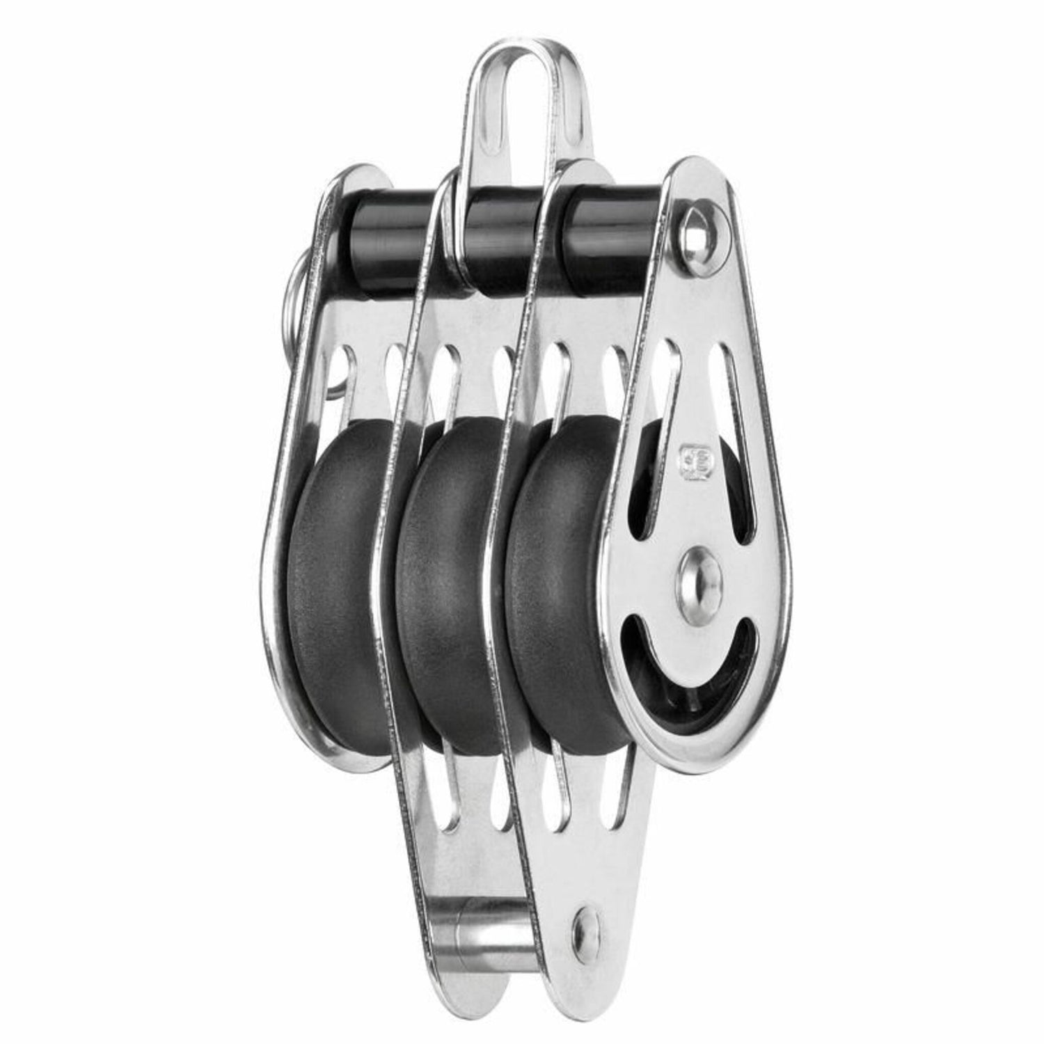 Sprenger Gleitlagerblock, dreischibig mit Bügel, demontierbar, UV-beständiger Kunststoff, Made in Germany - 6 oder 10 mm