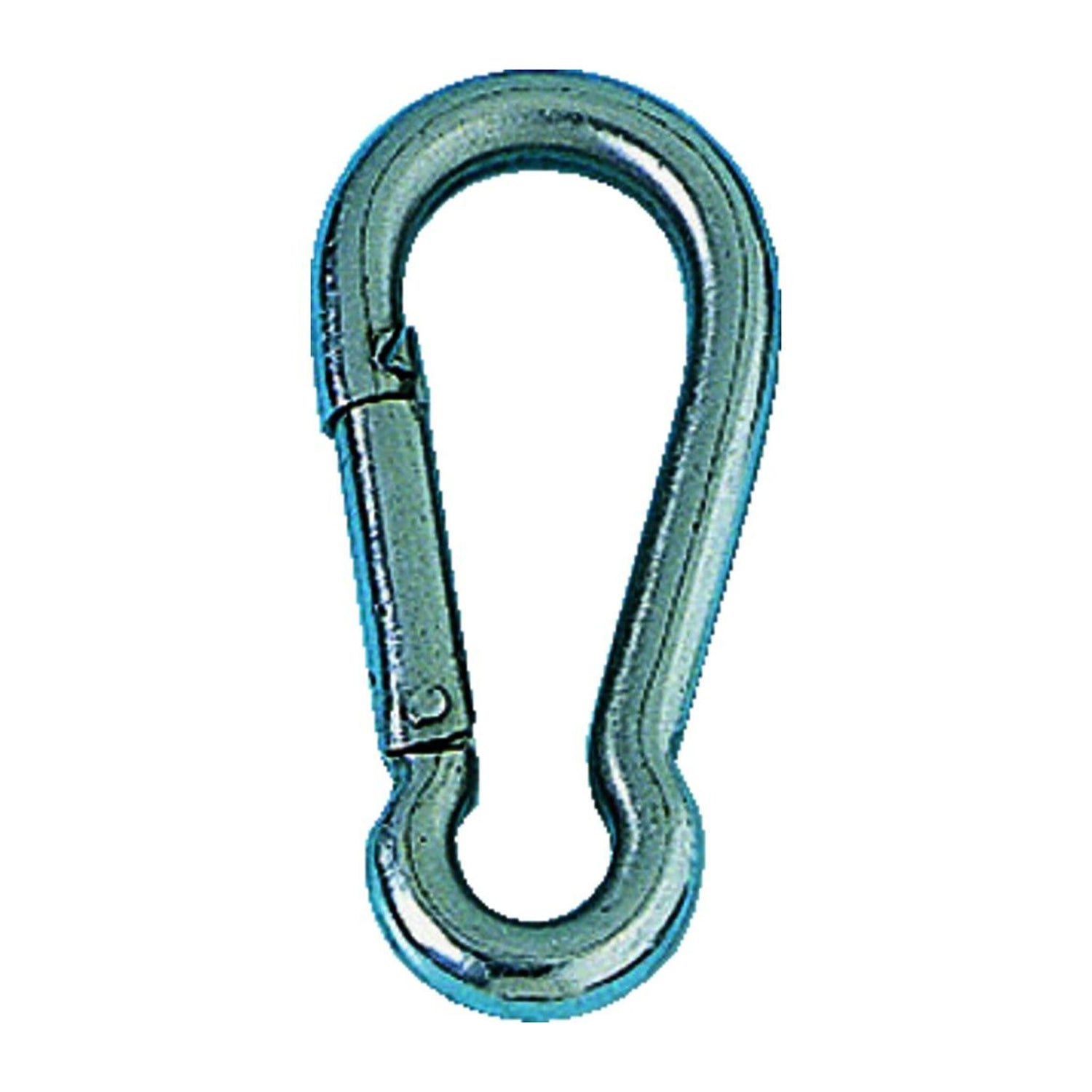 Karabinerhaken Edelstahl V4A 8x80mm, Karabiner, rostfrei mit offener Öse