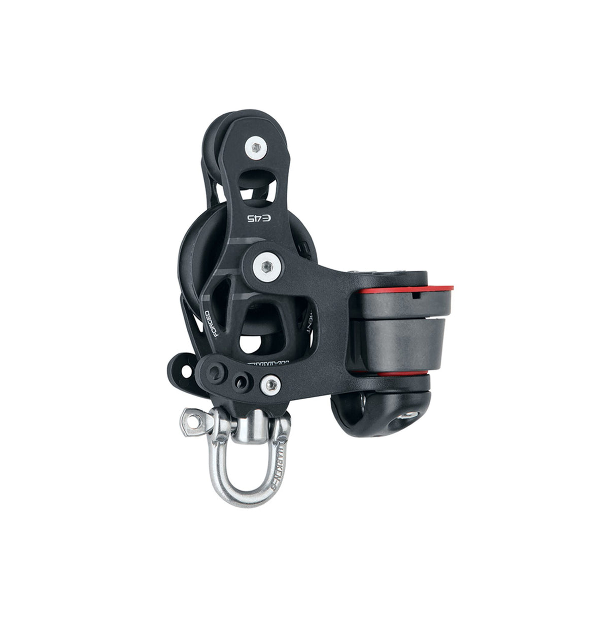 Harken Violinblock 3:1 Talje mit Curryklemme, geschmiedeter Edelstahl-Schäkel, langlebig und vielseitig - 8 oder 10 mm