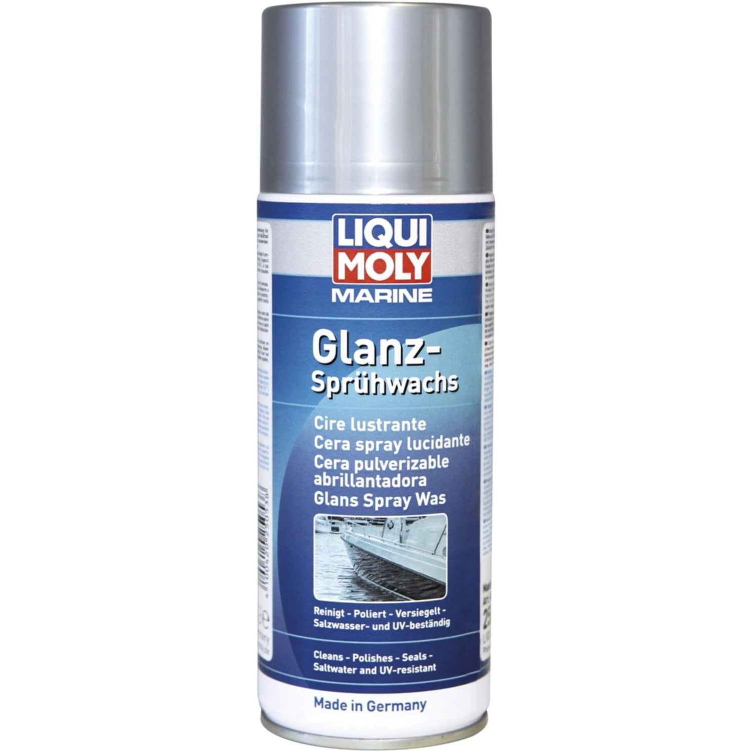 Liqui Moly Sprühwachs wasserabweisend, Bootsglanzwachs, UV-beständig und Salzschutz 400 ml