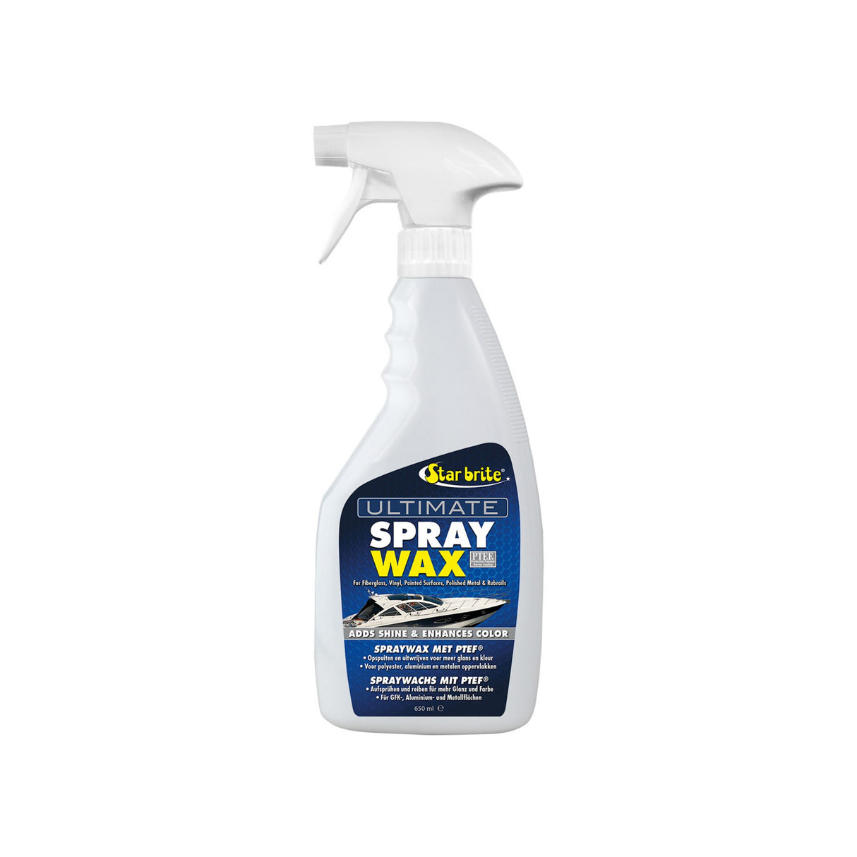 Star brite Spray Wax Reinigungsmittel, Boots-Pflegemittel, schmutzschonend mit UV-Schutz