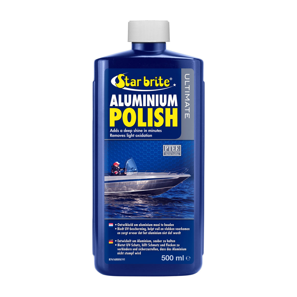 Star brite Aluminium Politur mit UV-Schutz, Metallpflegemittel, beseitigt Schmutz und Flecken, verhindert Stumpfheit