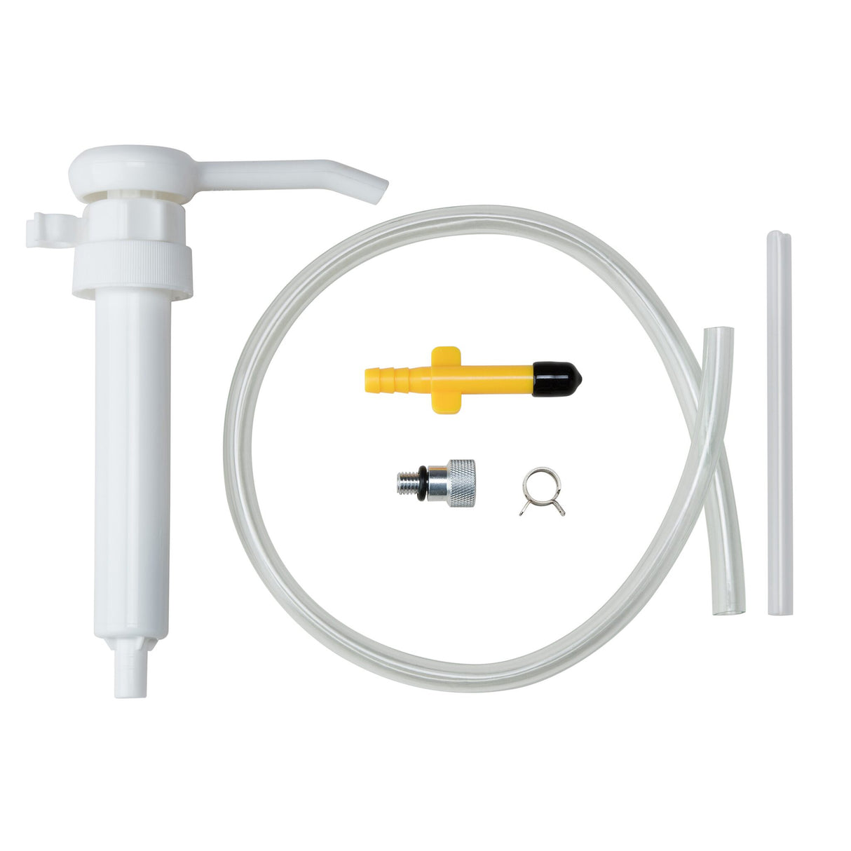 Liqui Moly Handpumpe universell Einsetzbar für 1L-Gebinde, Kunststoffpumpe, inklusive Universalschlauch und Adapter