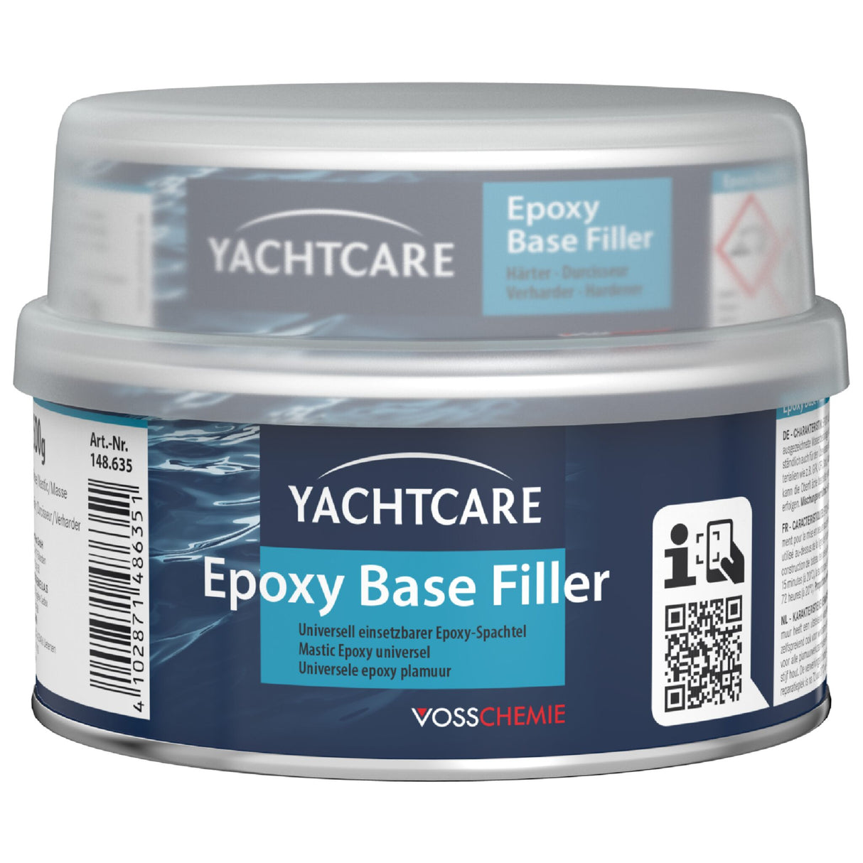 Yachtcare Epoxidspachtel lösemittelfrei, Epoxy Base Filler, wasserbeständig und schleifbar