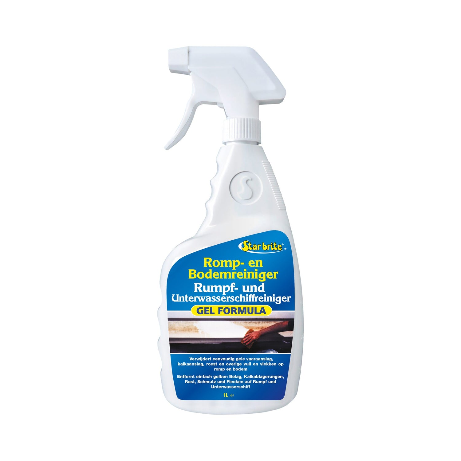 Rumpf- und Unterwasserreiniger Gel entfernt Gilb, Kalk, Rost, Bootspflege Reiniger, für Polyester und lackierte Oberflächen