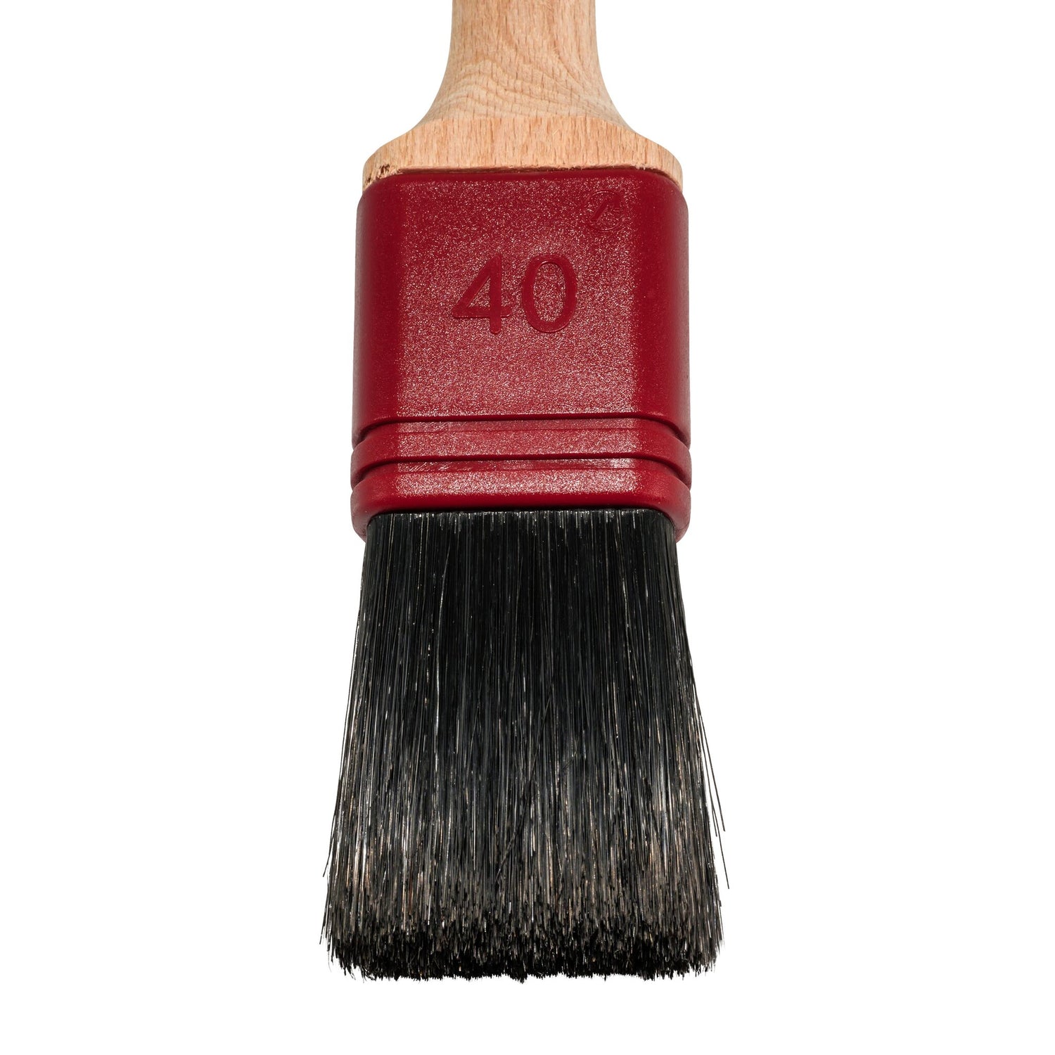 Profi Flachpinsel mit China Borsten, Maler- und Künstlerpinsel, Hohe Farbaufnahme und angenehmer Holzgriff - 25 - 75 mm