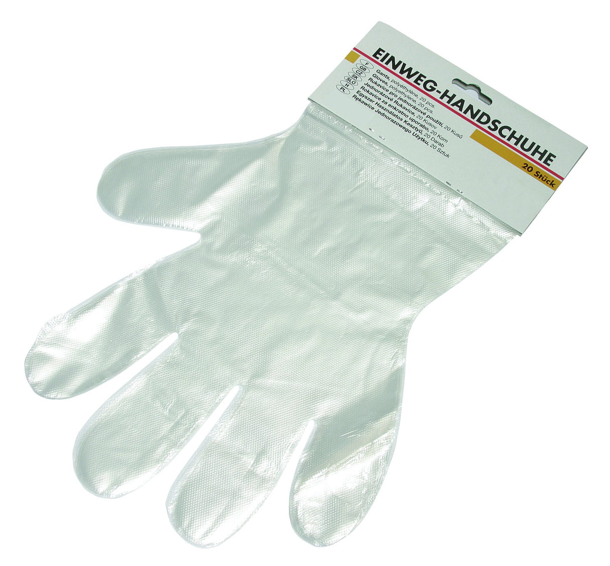 Schuller Eh'klar Einweghandschuhe Polyethylen, Einmalhandschuh, ideal für Malerarbeiten, 20 Stück