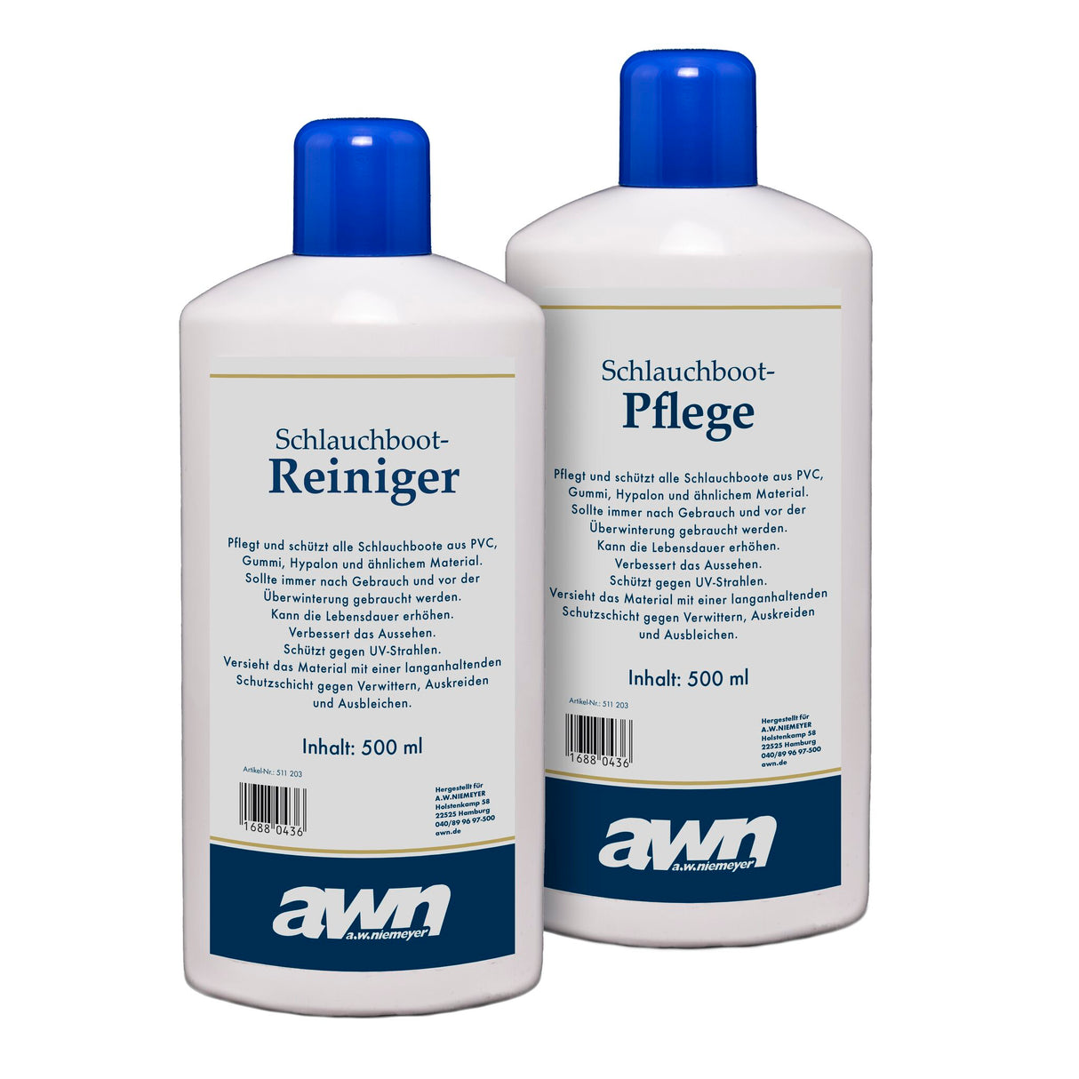 awn Schlauchbootreinigungs- und -pflegeset Öl- und Schmutzreiniger UV-Schutz langanhaltend