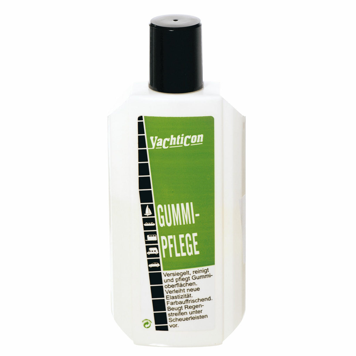 Yachticon rubber care for rubber surfaces, rubber cleaner, cleans and seals in one step, gives elasticity and refreshes color