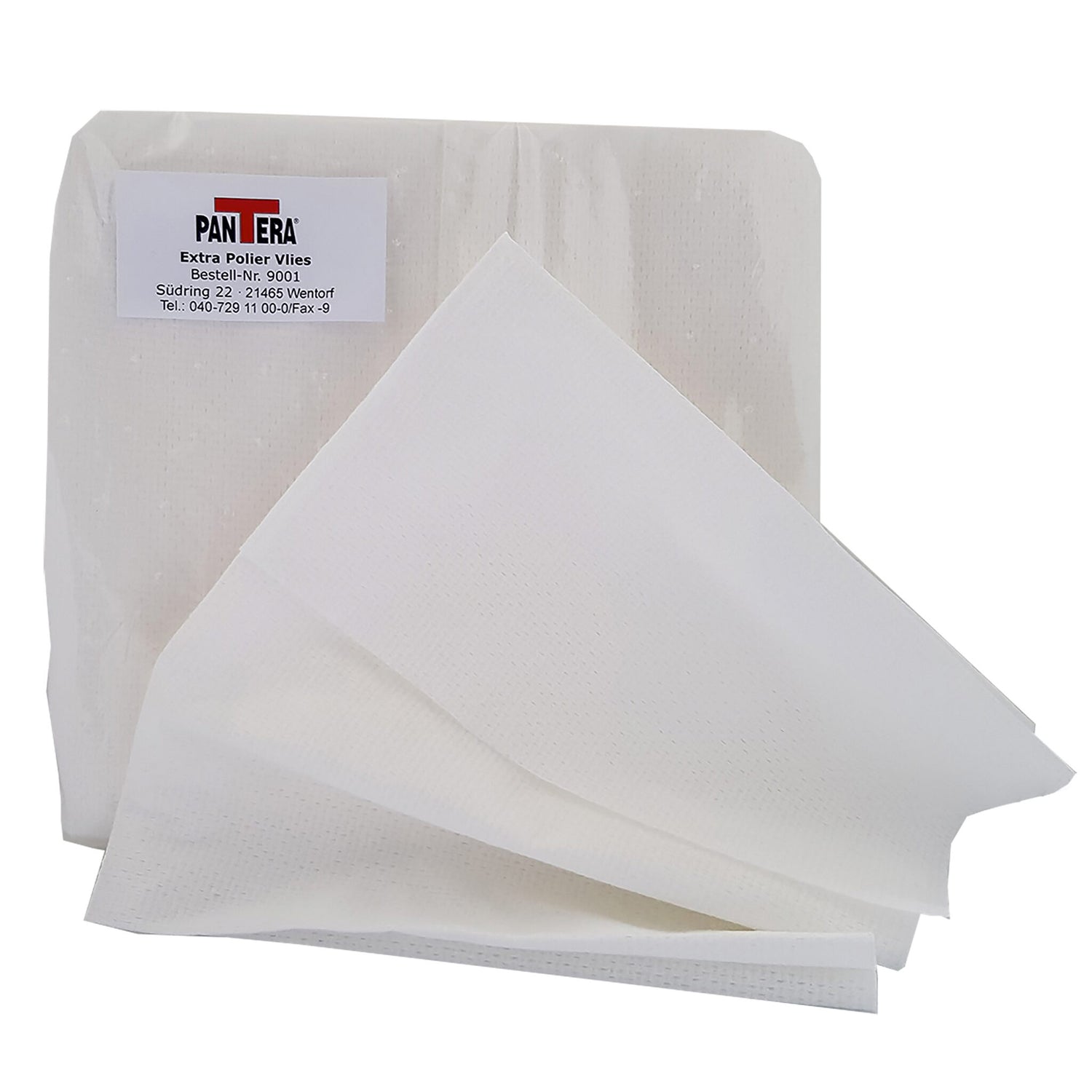 Pantera Poliervlies lösemittelbeständig, Reinigungstücher, ideal zum Polieren und Aufnehmen von Flüssigkeiten, Inhalt: 20 Tücher 39 x 38 cm