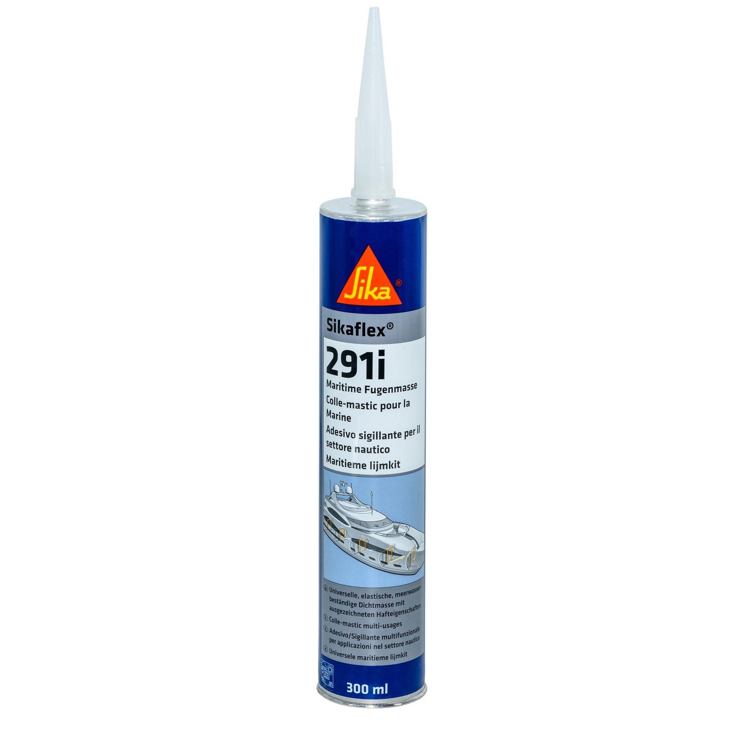 Sikaflex Fugenmasse 291i elastisch, Dichtstoff für maritimen Einsatz, hohe Elastizität und Vibrationsbeständigkeit - 70 - 300 ml, holzbraun, schwarz, weiß