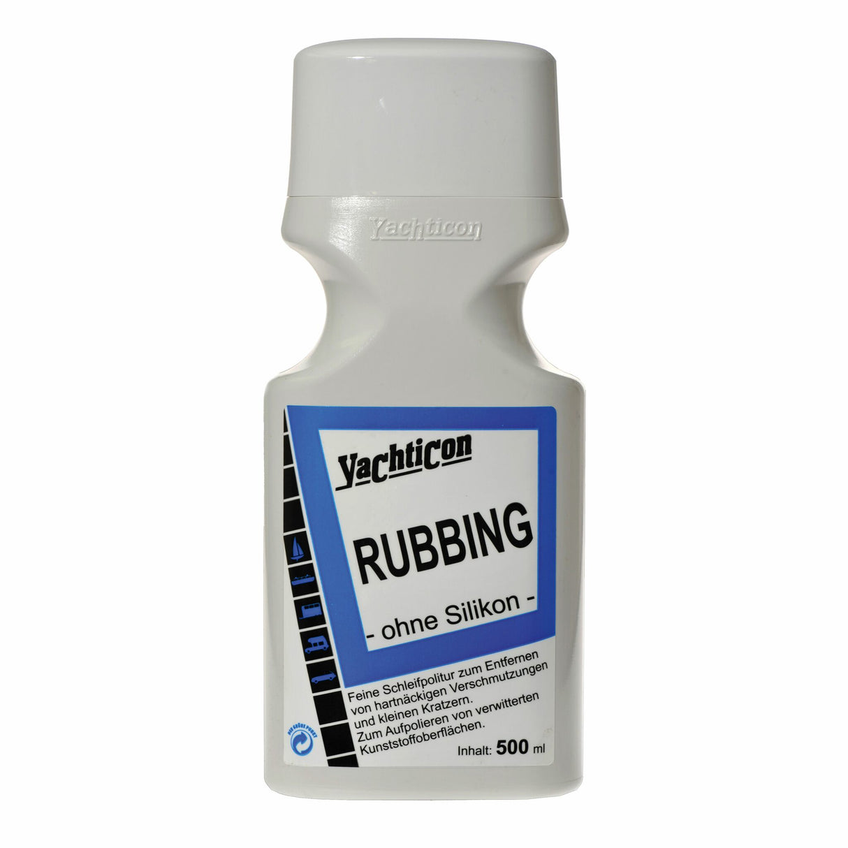 Yachticon abrasive polish without silicone, rubbing for plastic, removes scratches and dirt, color refreshing high gloss