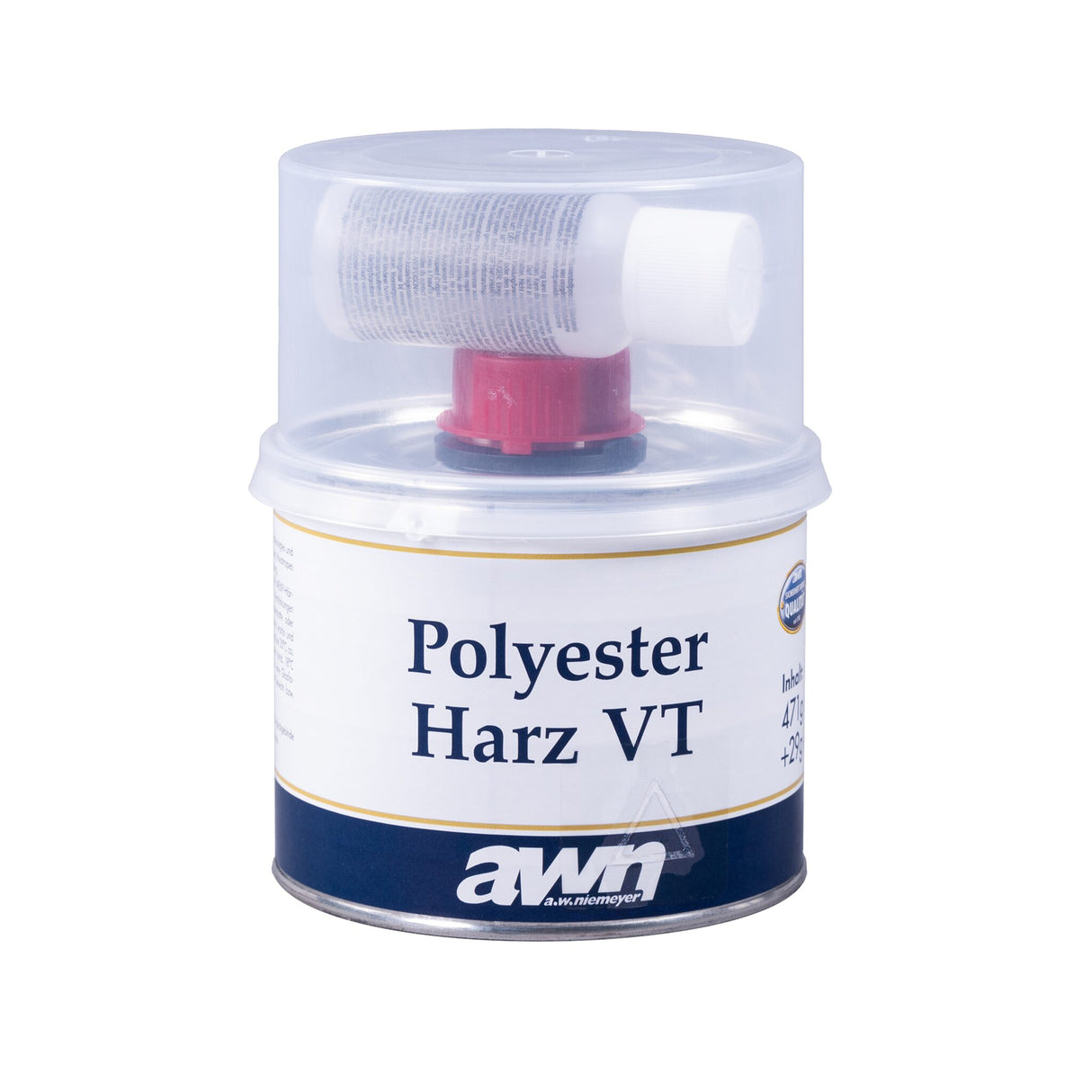awn Polyesterharz für Verstärkungen und Reparaturen, Glasfaserharz mit MEKP-Härter - 1 kg