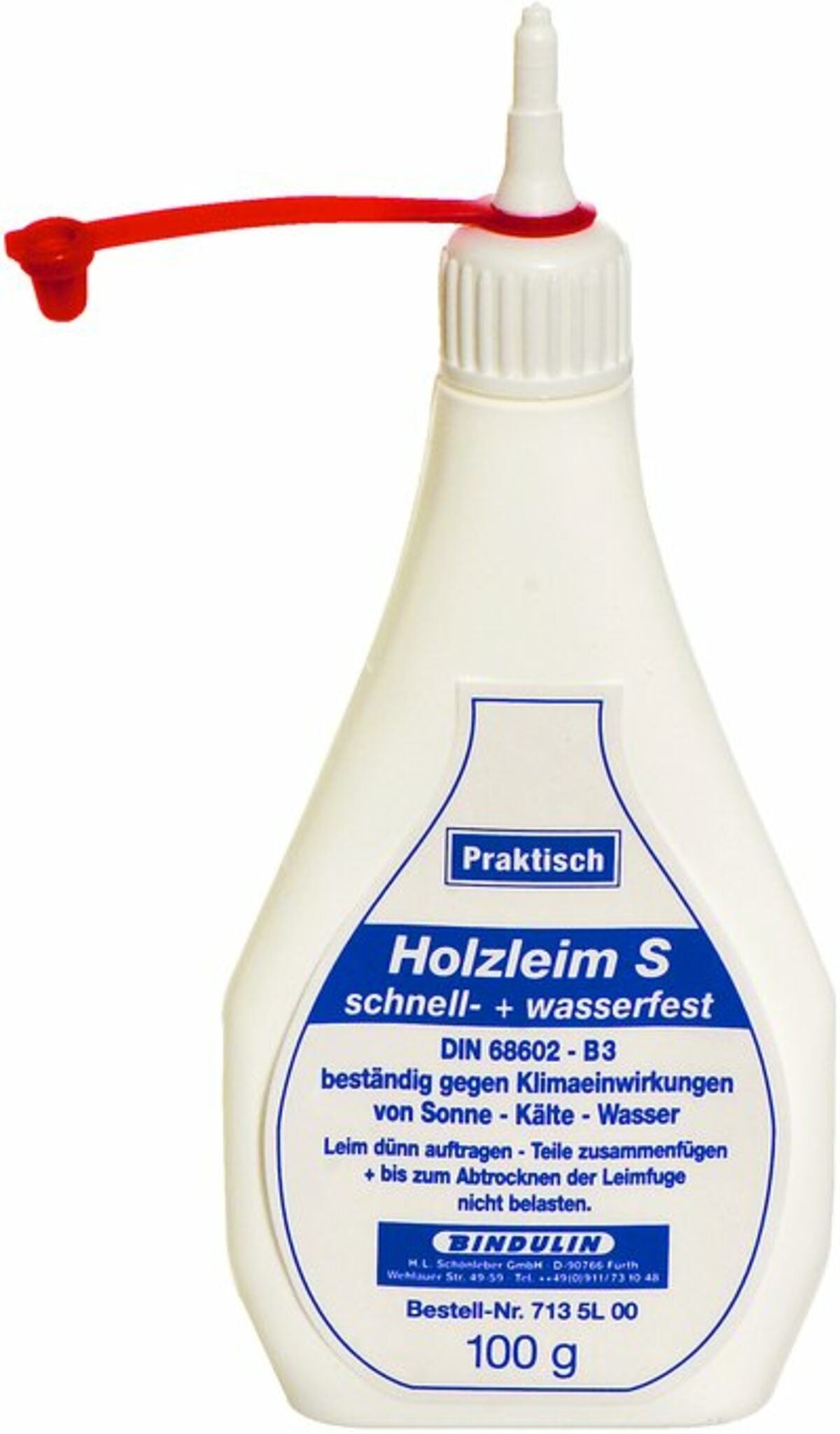 Bindulin Holzkaltleim, Holzkleber, höchste Bindekraft, witterungsbeständig, 100g